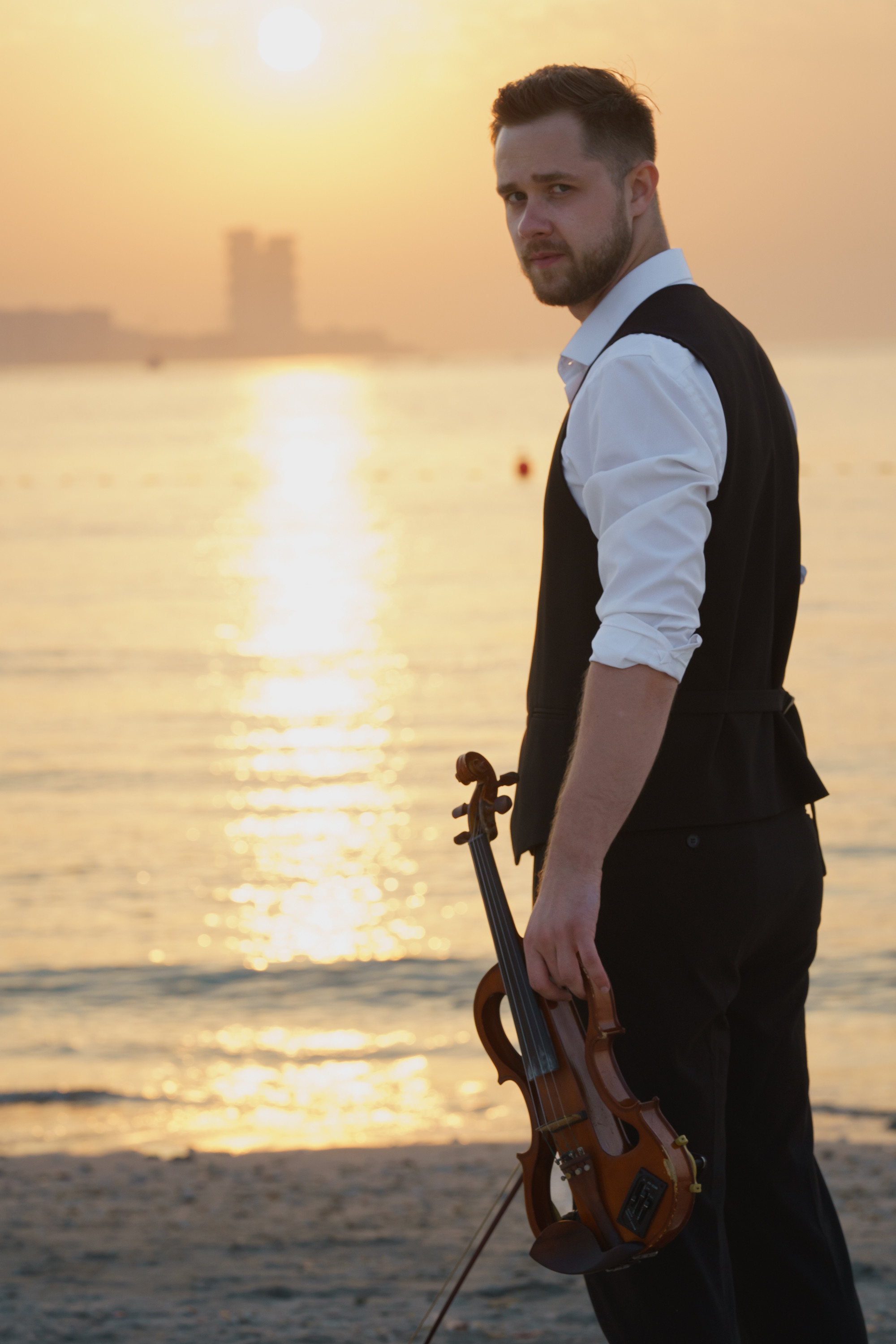 Photoshoot for music posters. Sunset. Tatiana Smirnova — Photographer