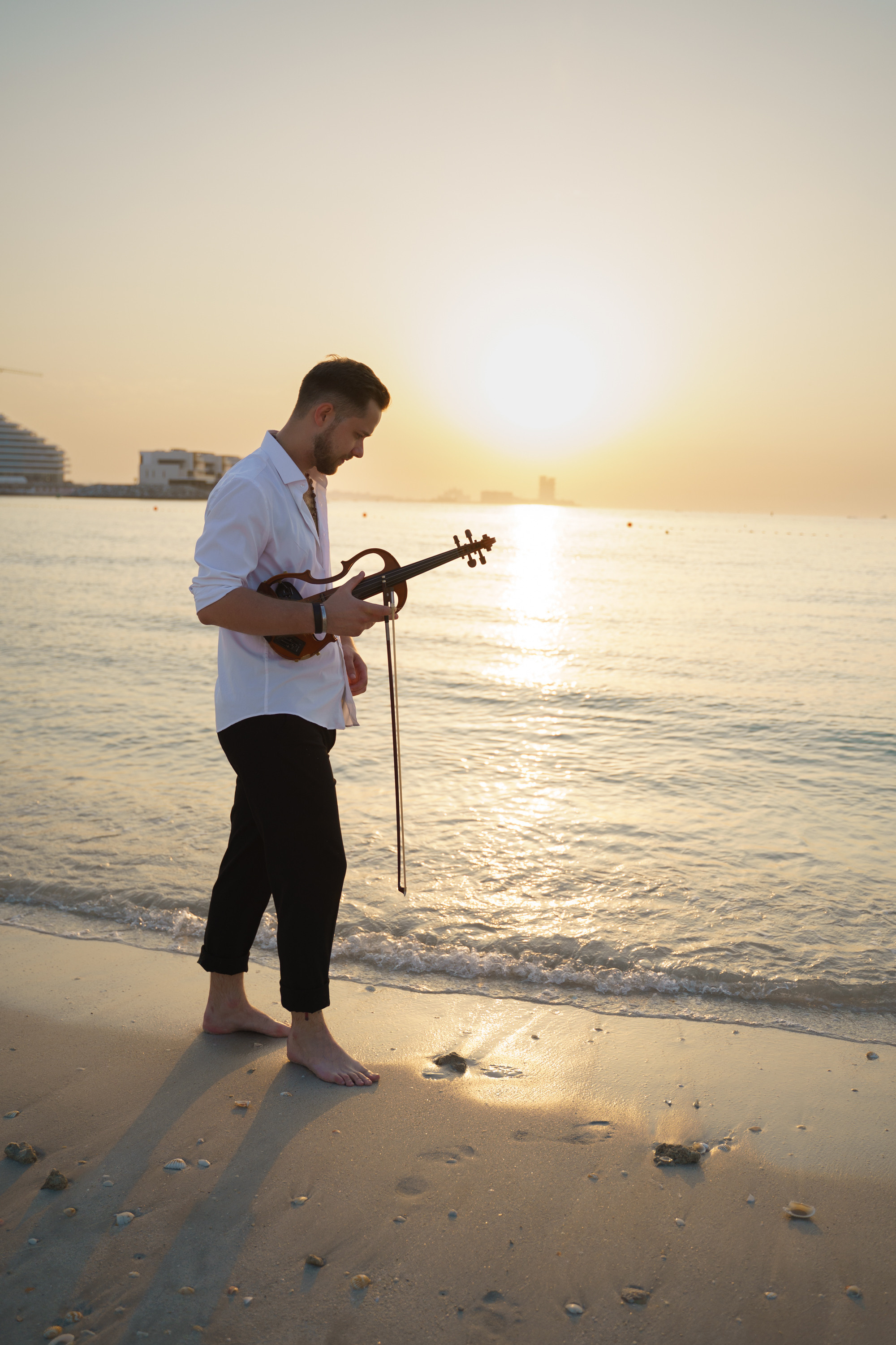 Photoshoot for music posters. Sunset. Tatiana Smirnova — Photographer