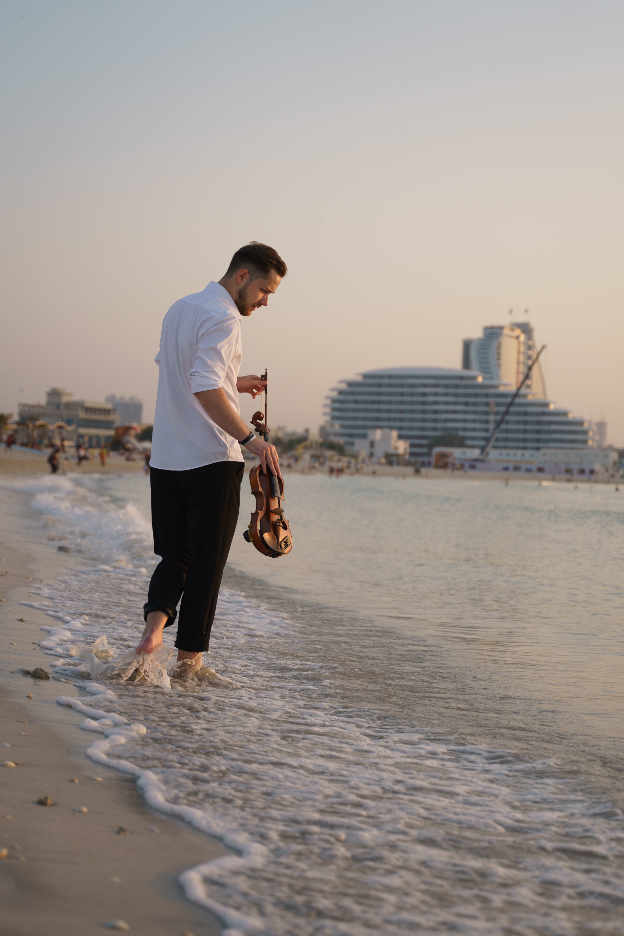 Photoshoot for music posters. Sunset. Tatiana Smirnova — Photographer