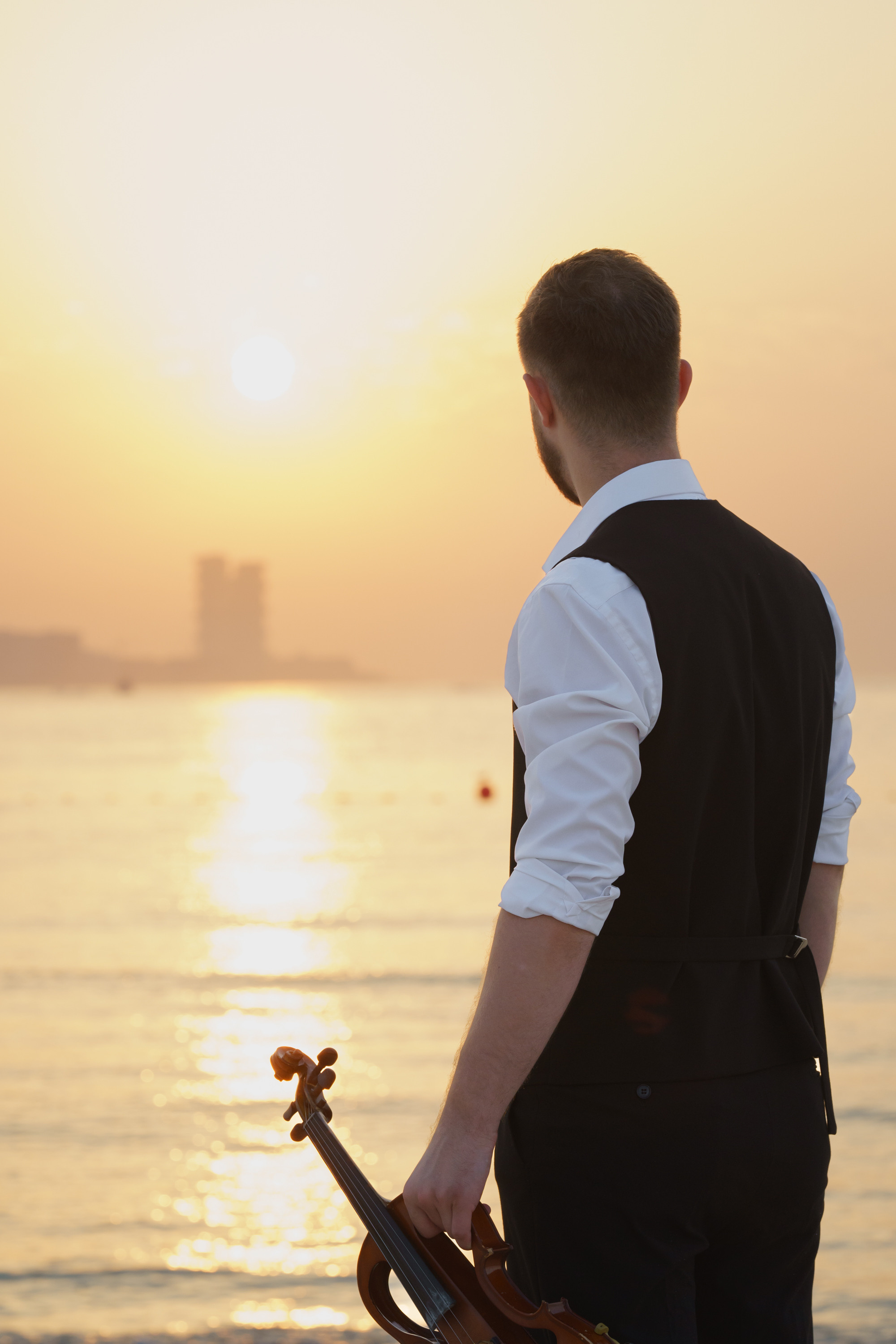 Photoshoot for music posters. Sunset. Tatiana Smirnova — Photographer