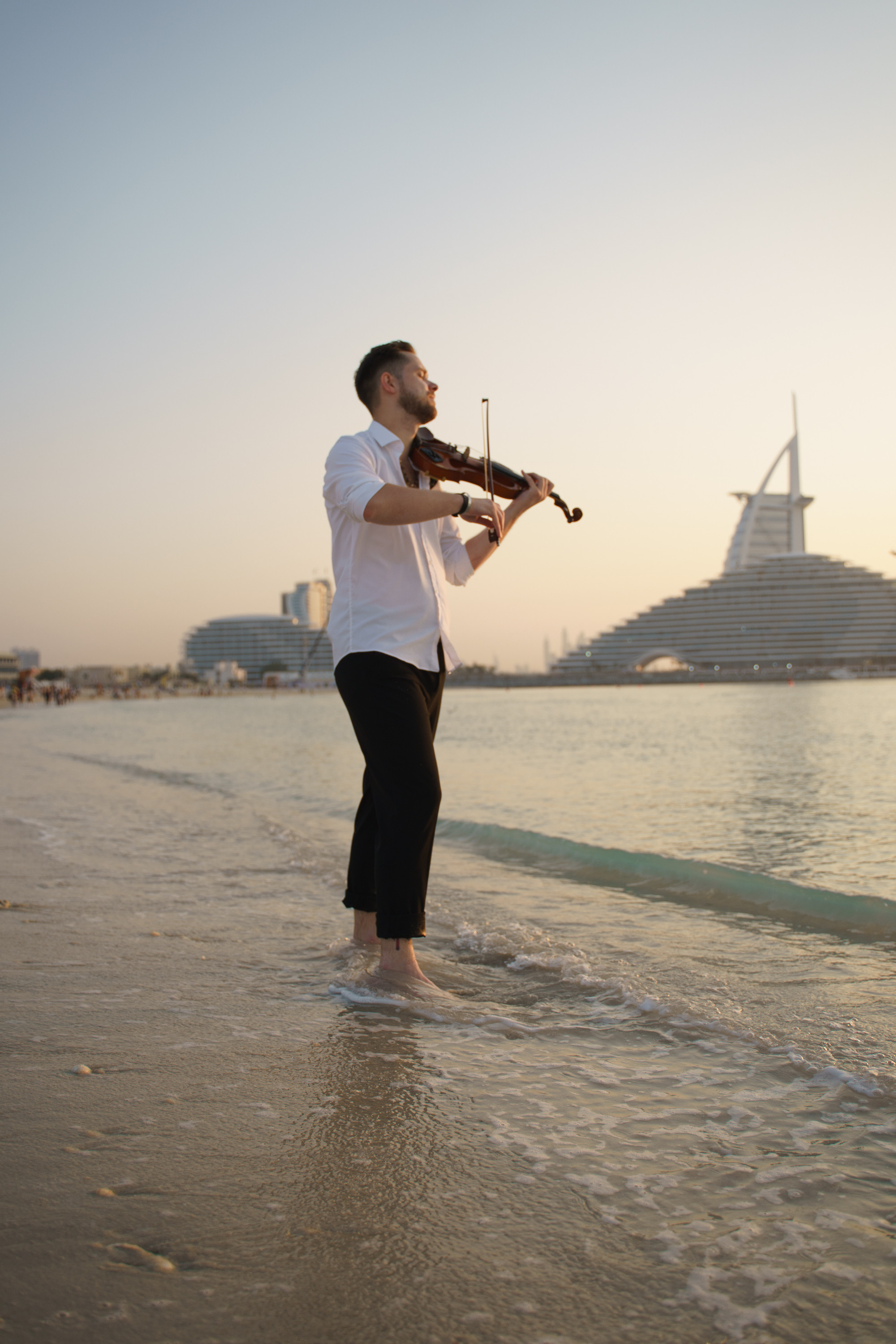 Photoshoot for music posters. Sunset. Tatiana Smirnova — Photographer