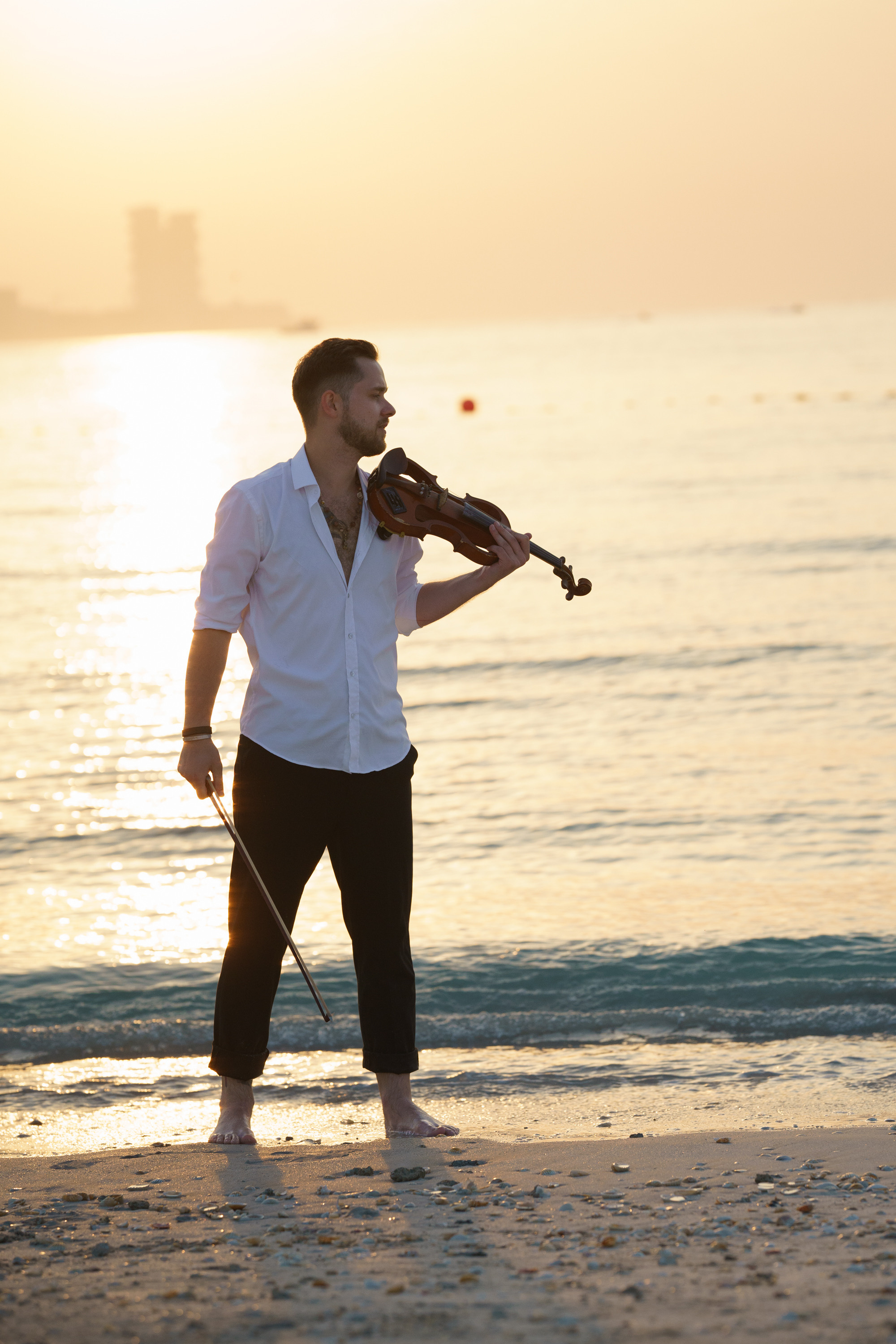 Photoshoot for music posters. Sunset. Tatiana Smirnova — Photographer