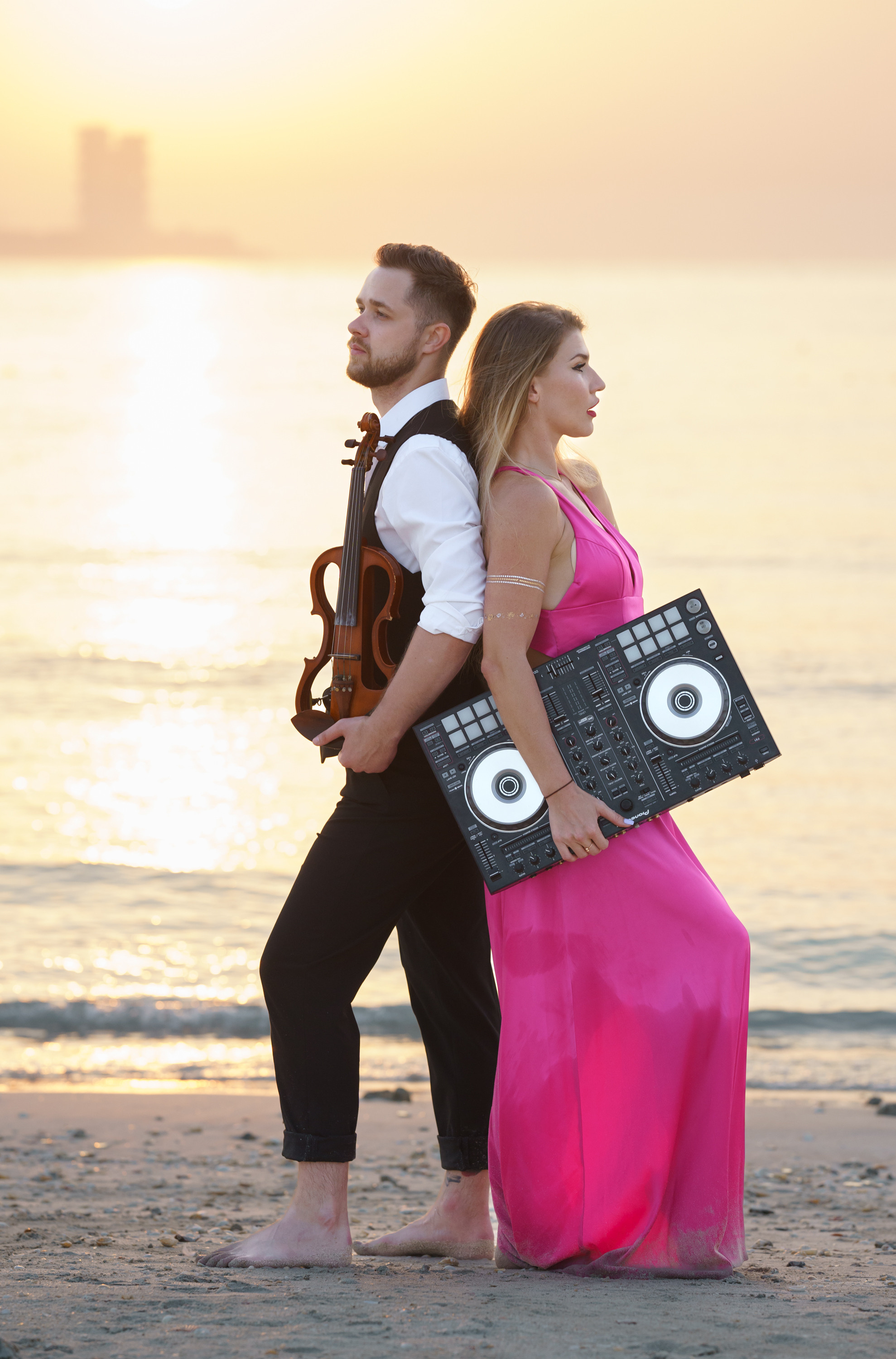 Photoshoot for music posters. Sunset. Tatiana Smirnova — Photographer