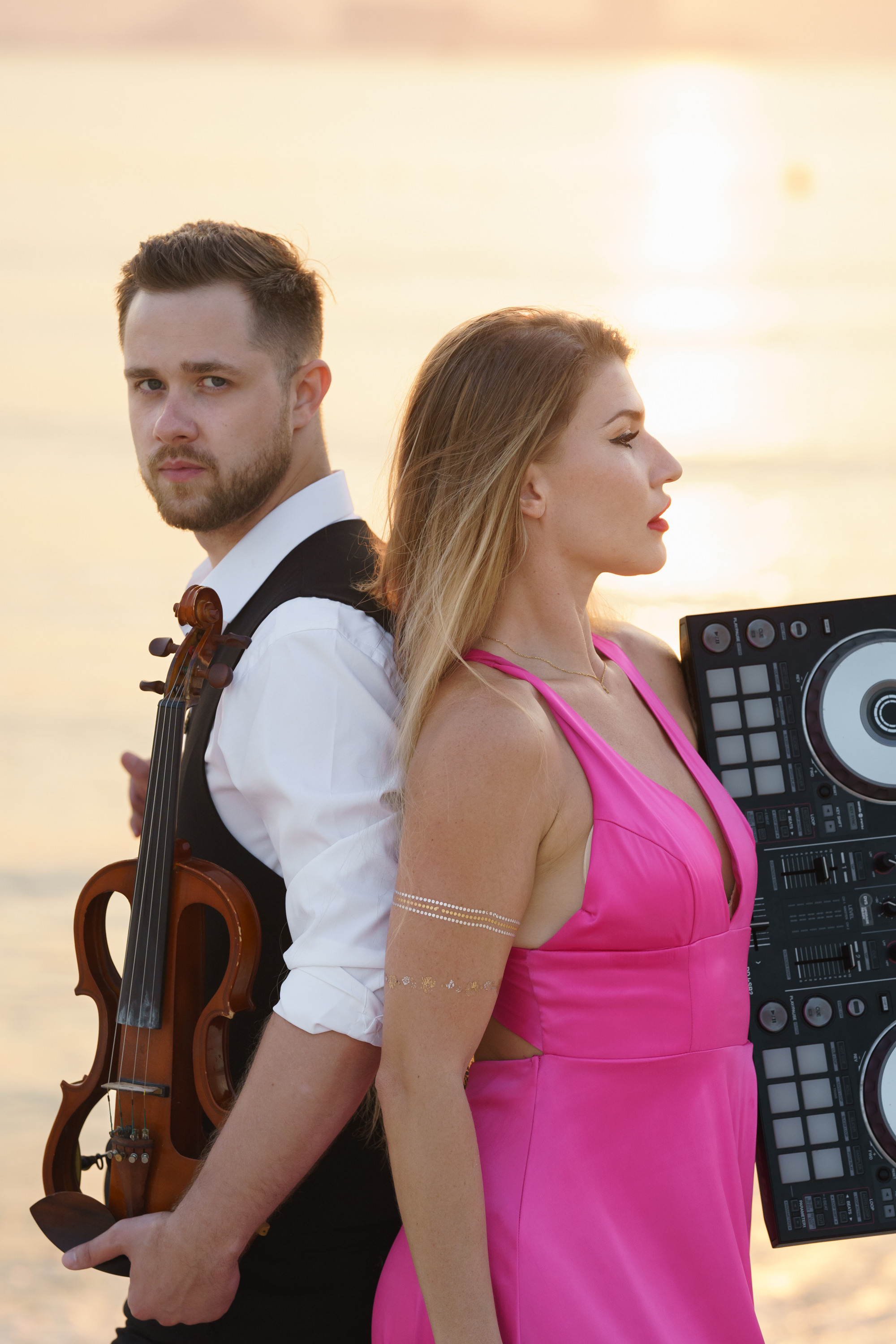 Photoshoot for music posters. Sunset. Tatiana Smirnova — Photographer