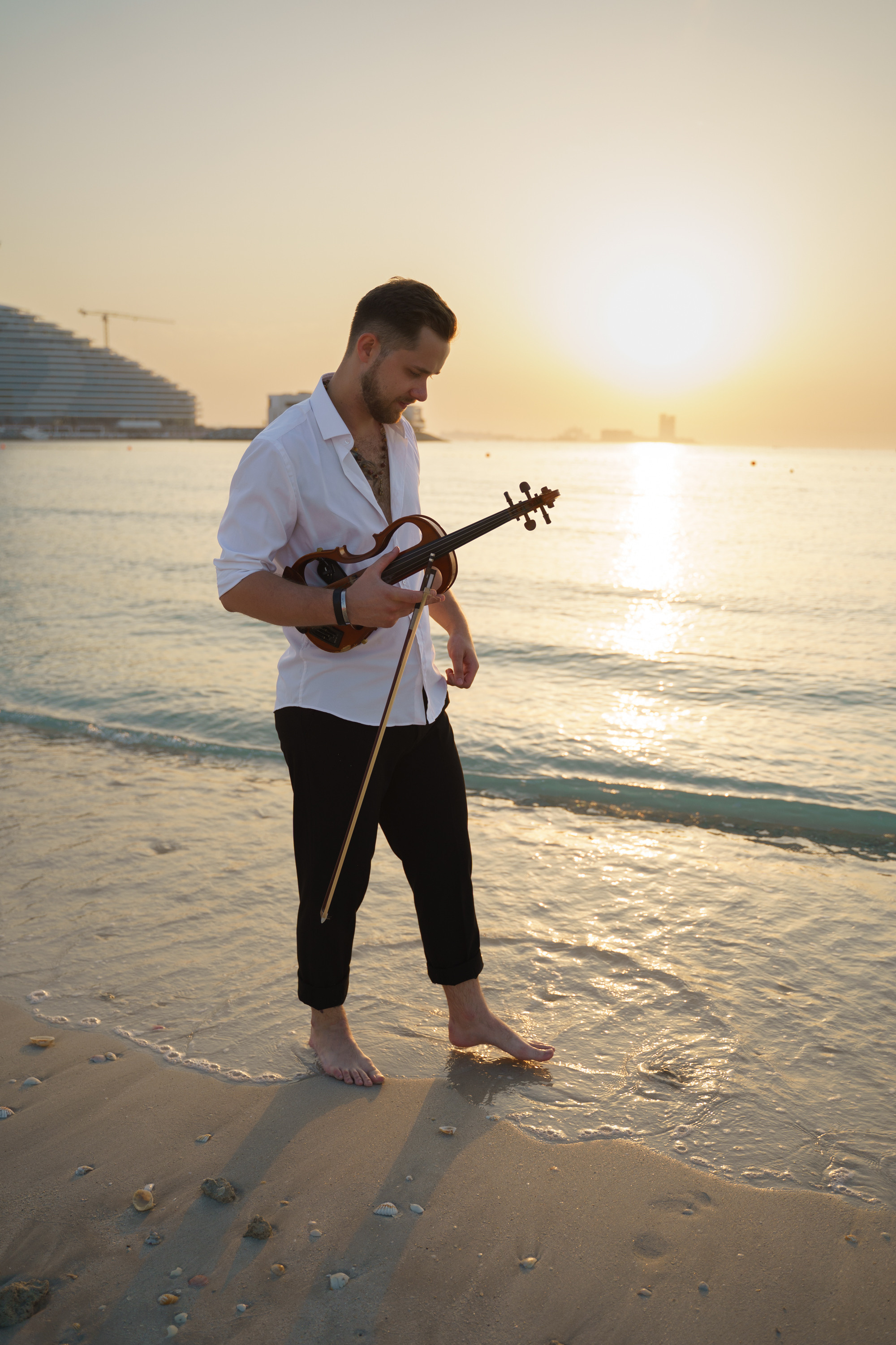 Photoshoot for music posters. Sunset. Tatiana Smirnova — Photographer