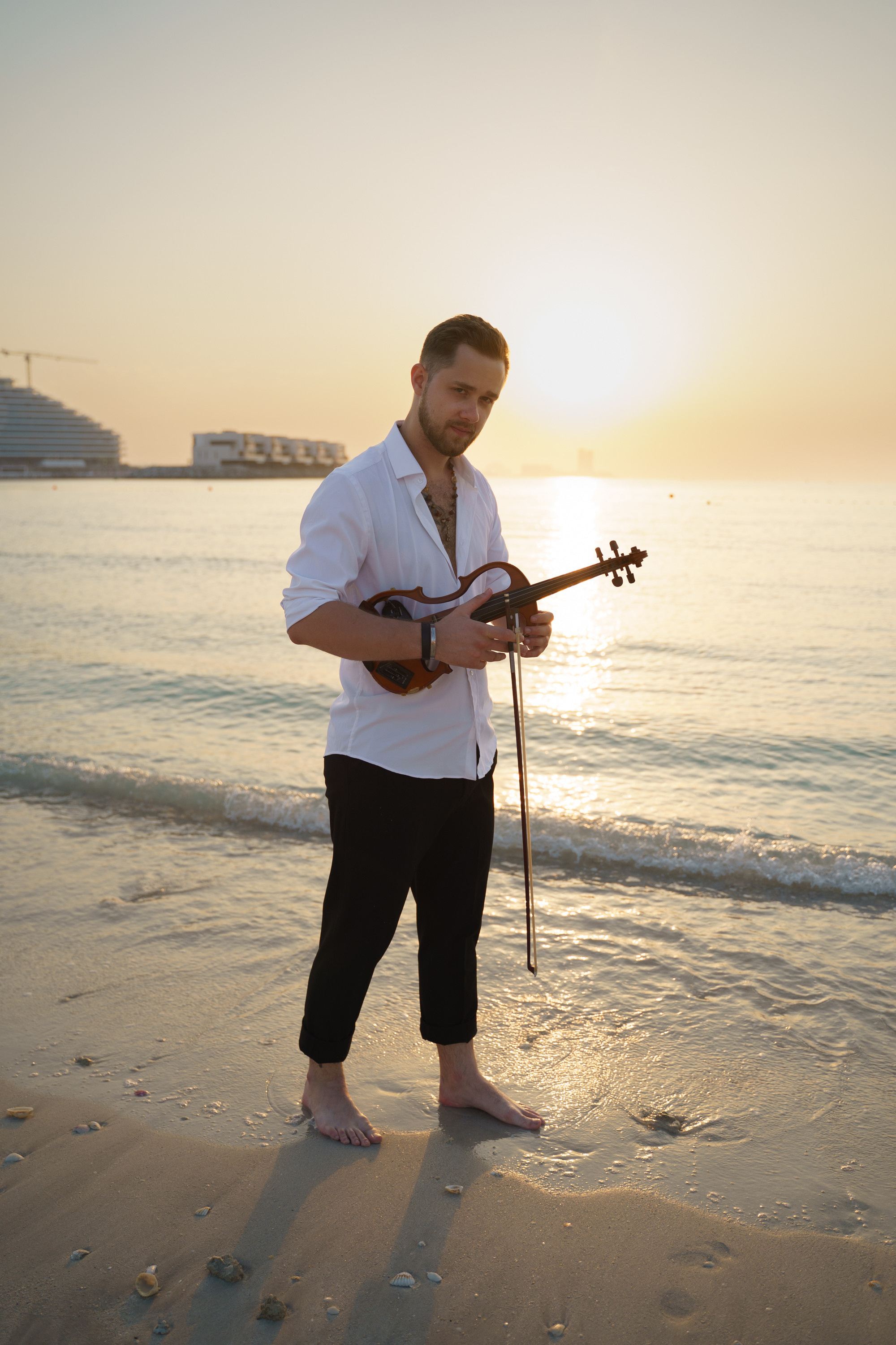 Photoshoot for music posters. Sunset. Tatiana Smirnova — Photographer