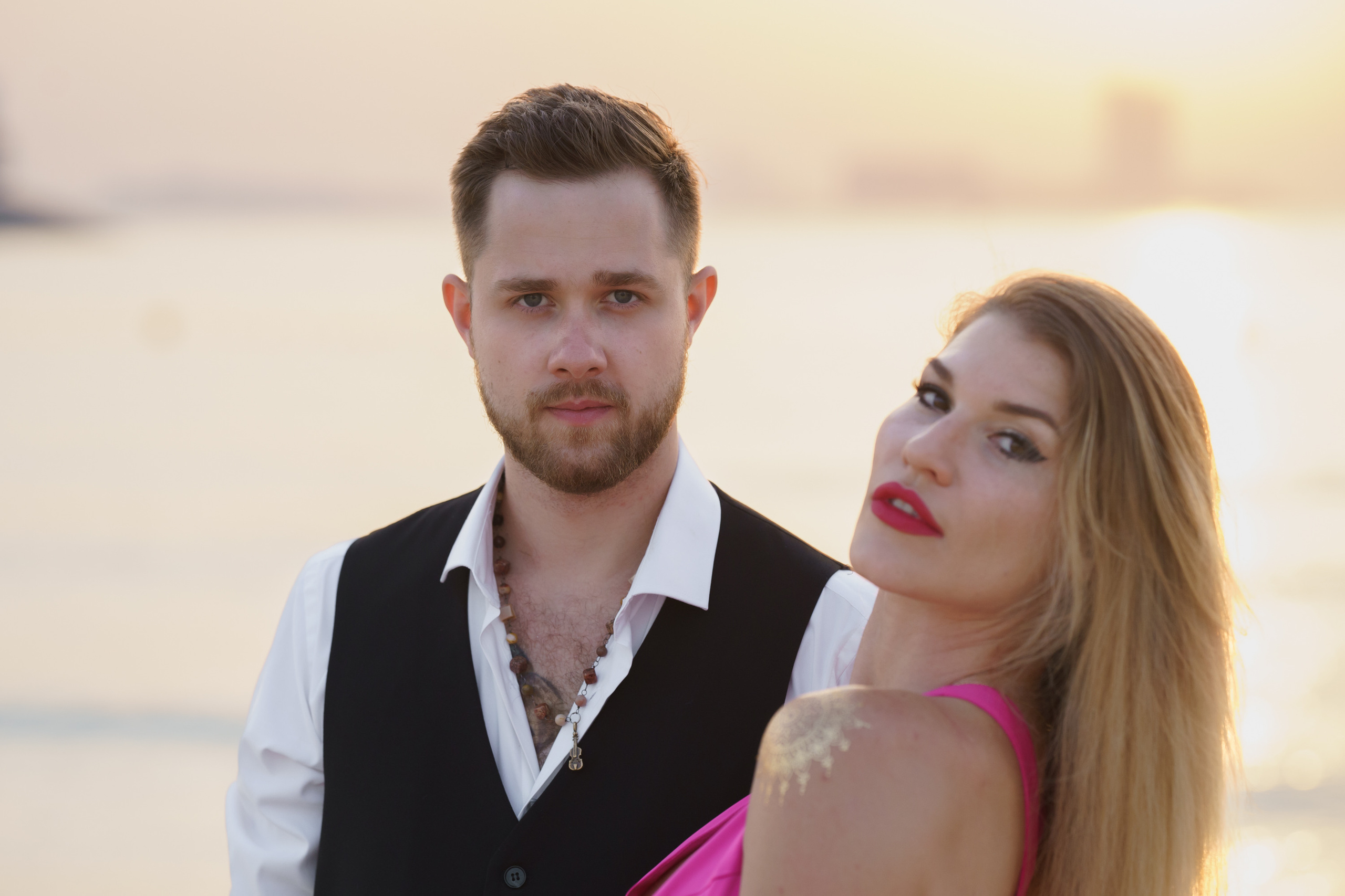 Photoshoot for music posters. Sunset. Tatiana Smirnova — Photographer