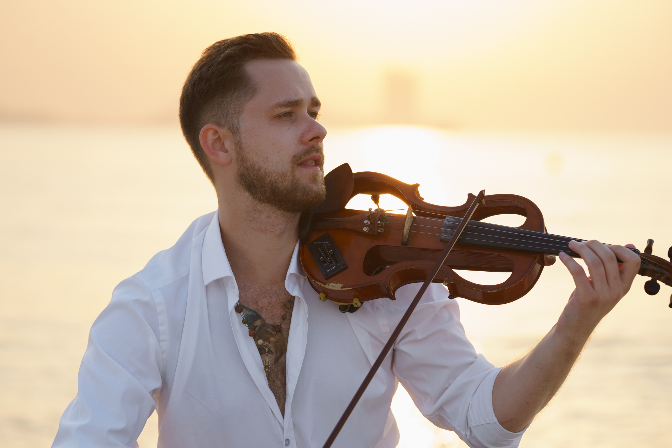 Photoshoot for music posters. Sunset. Tatiana Smirnova — Photographer