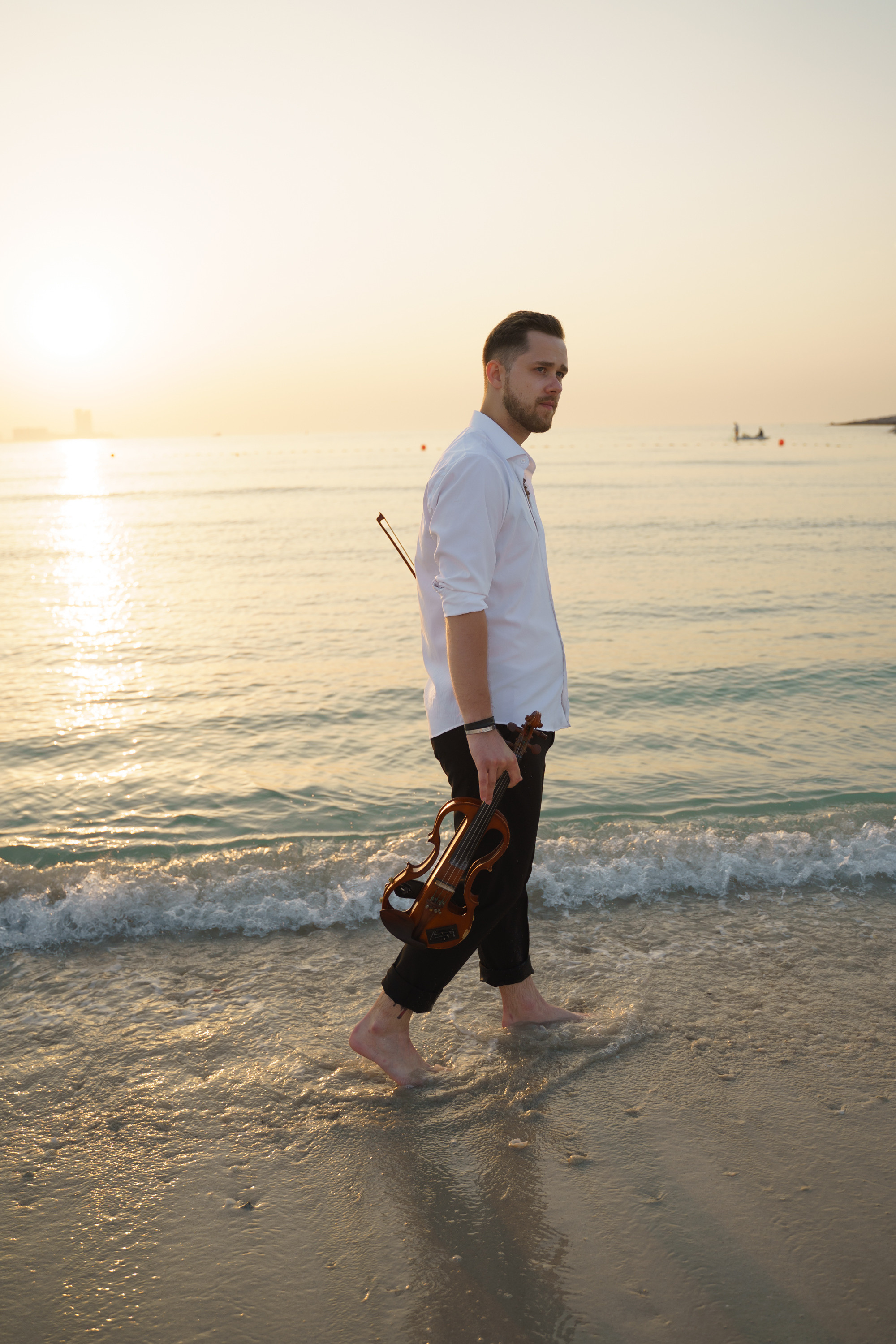 Photoshoot for music posters. Sunset. Tatiana Smirnova — Photographer