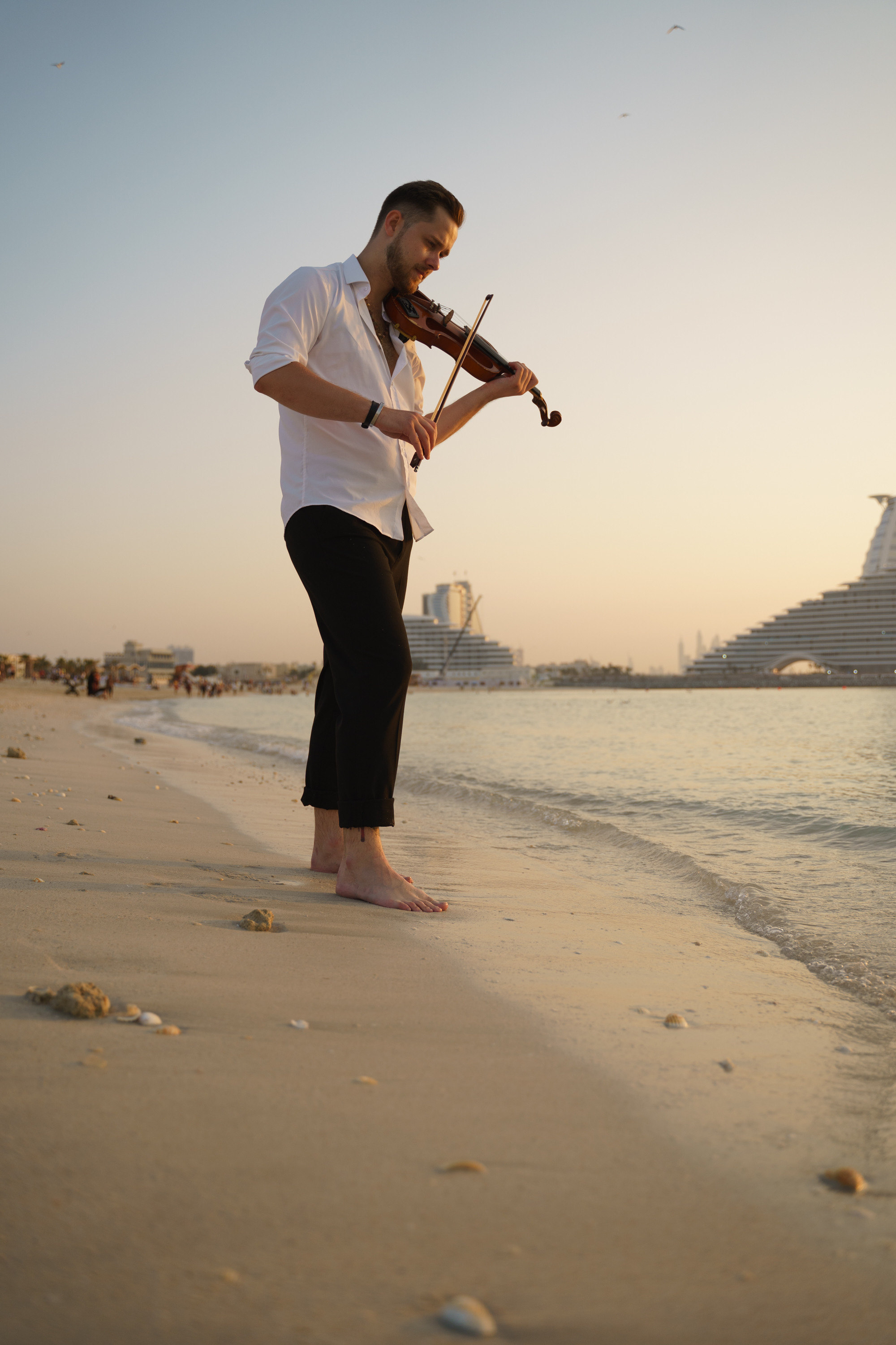 Photoshoot for music posters. Sunset. Tatiana Smirnova — Photographer