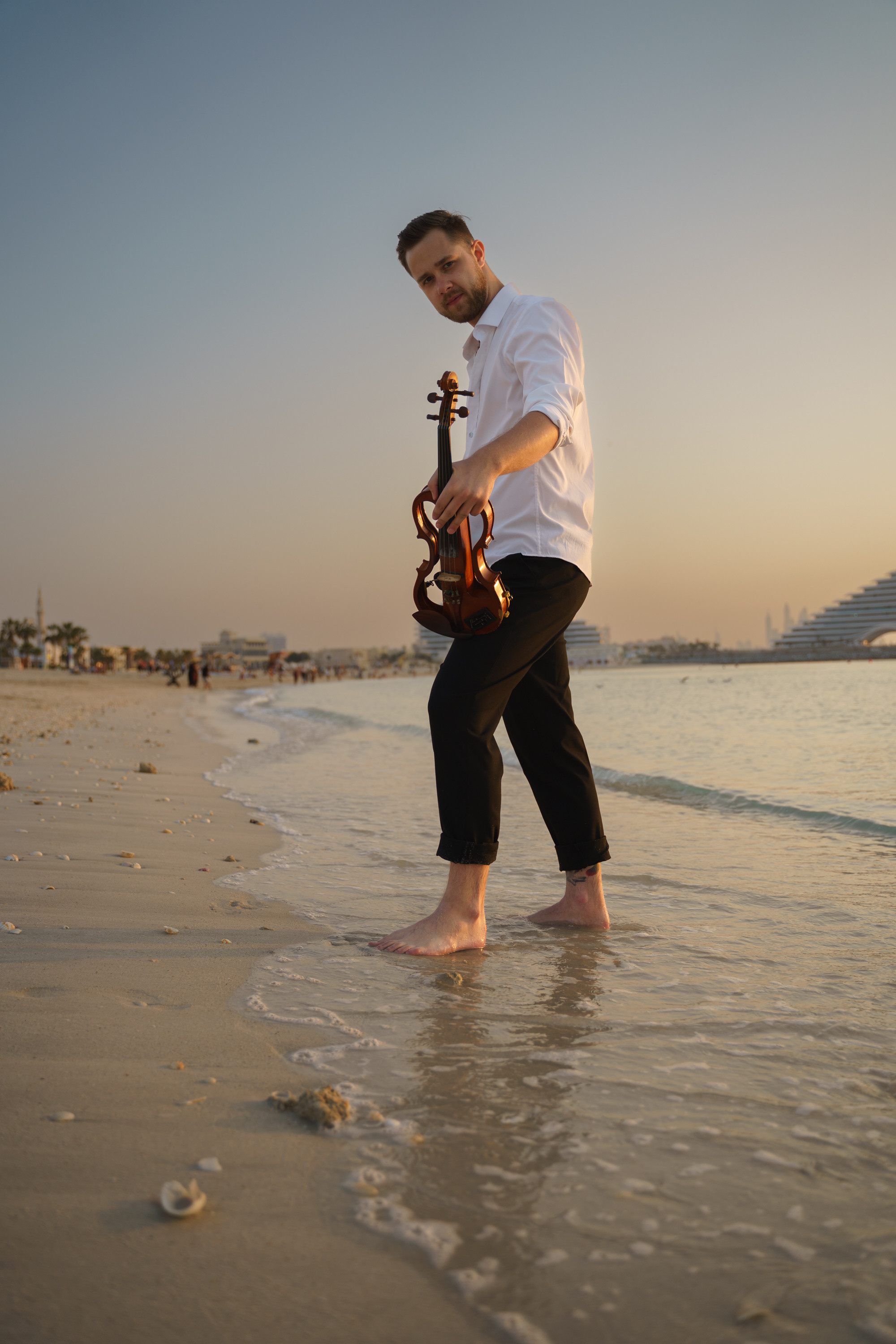 Photoshoot for music posters. Sunset. Tatiana Smirnova — Photographer