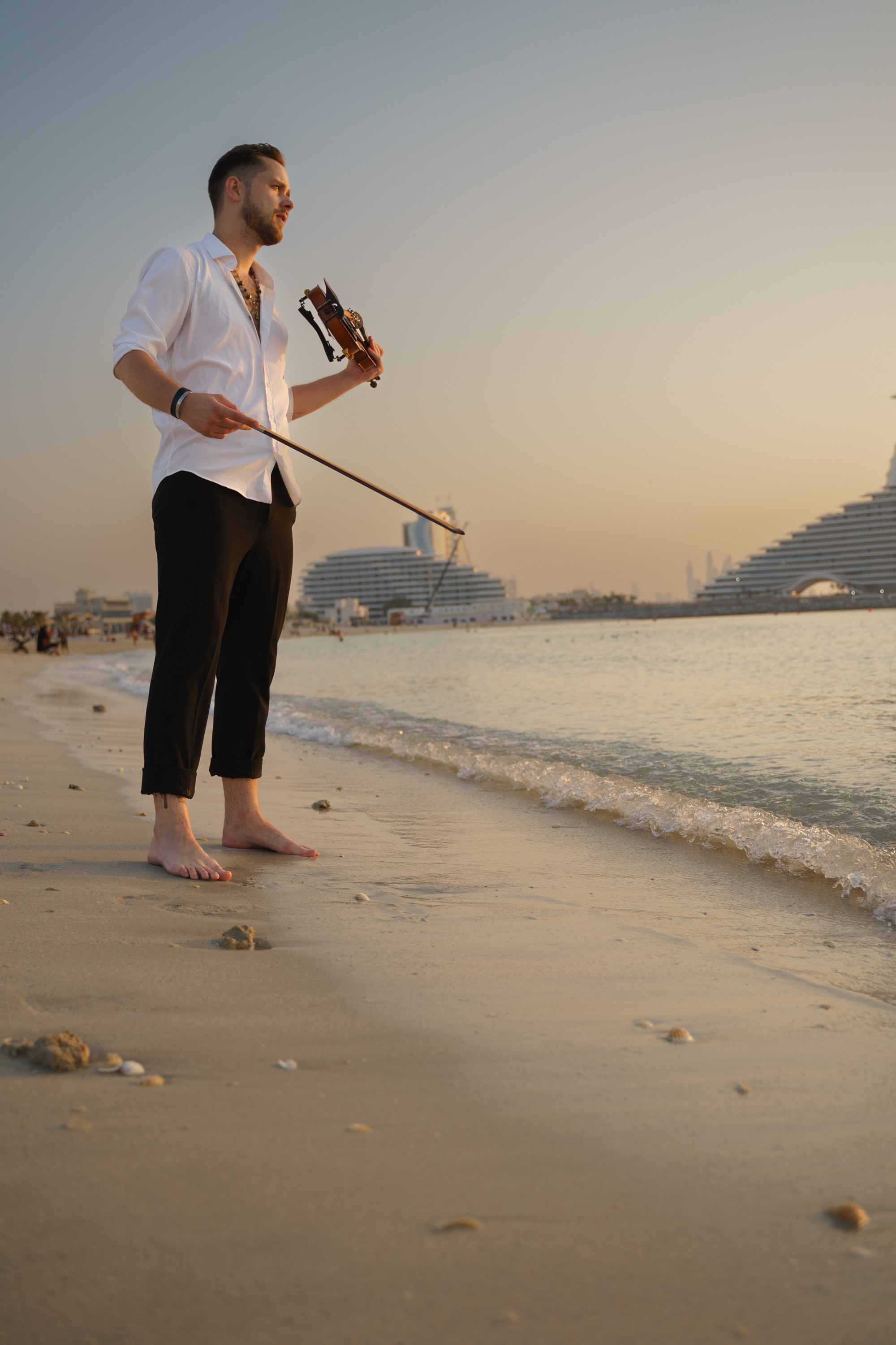 Photoshoot for music posters. Sunset. Tatiana Smirnova — Photographer