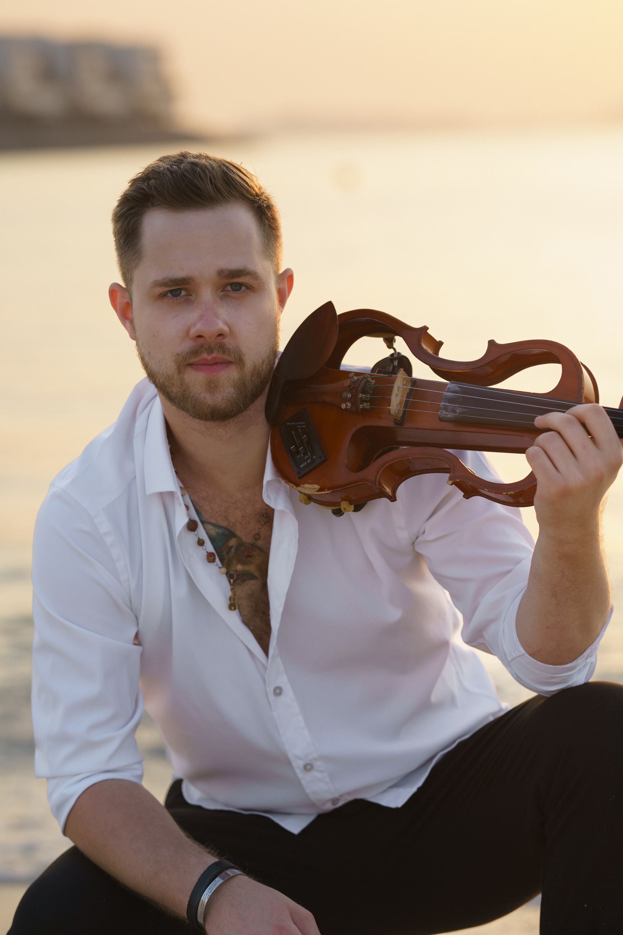 Photoshoot for music posters. Sunset. Tatiana Smirnova — Photographer