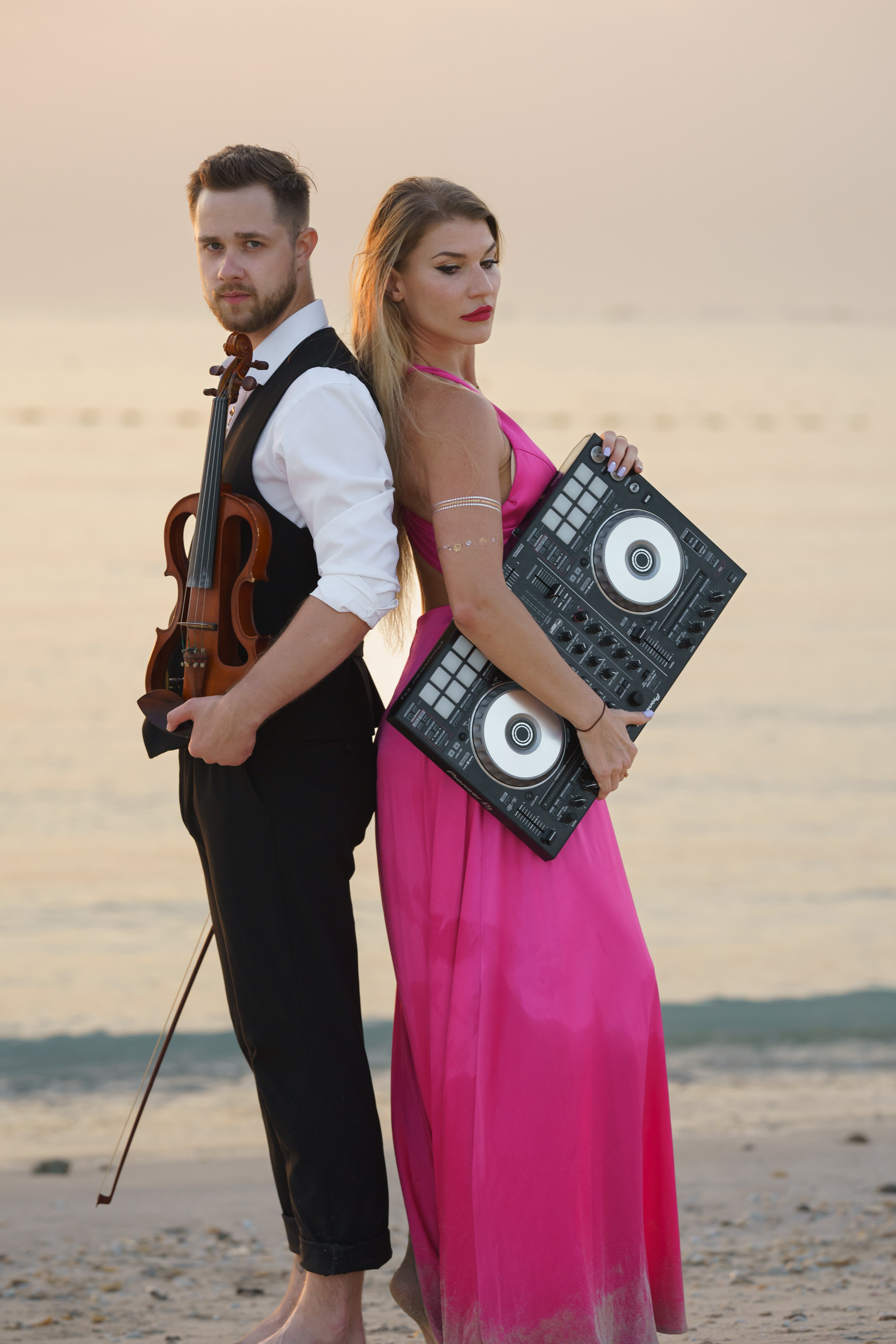 Photoshoot for music posters. Sunset. Tatiana Smirnova — Photographer