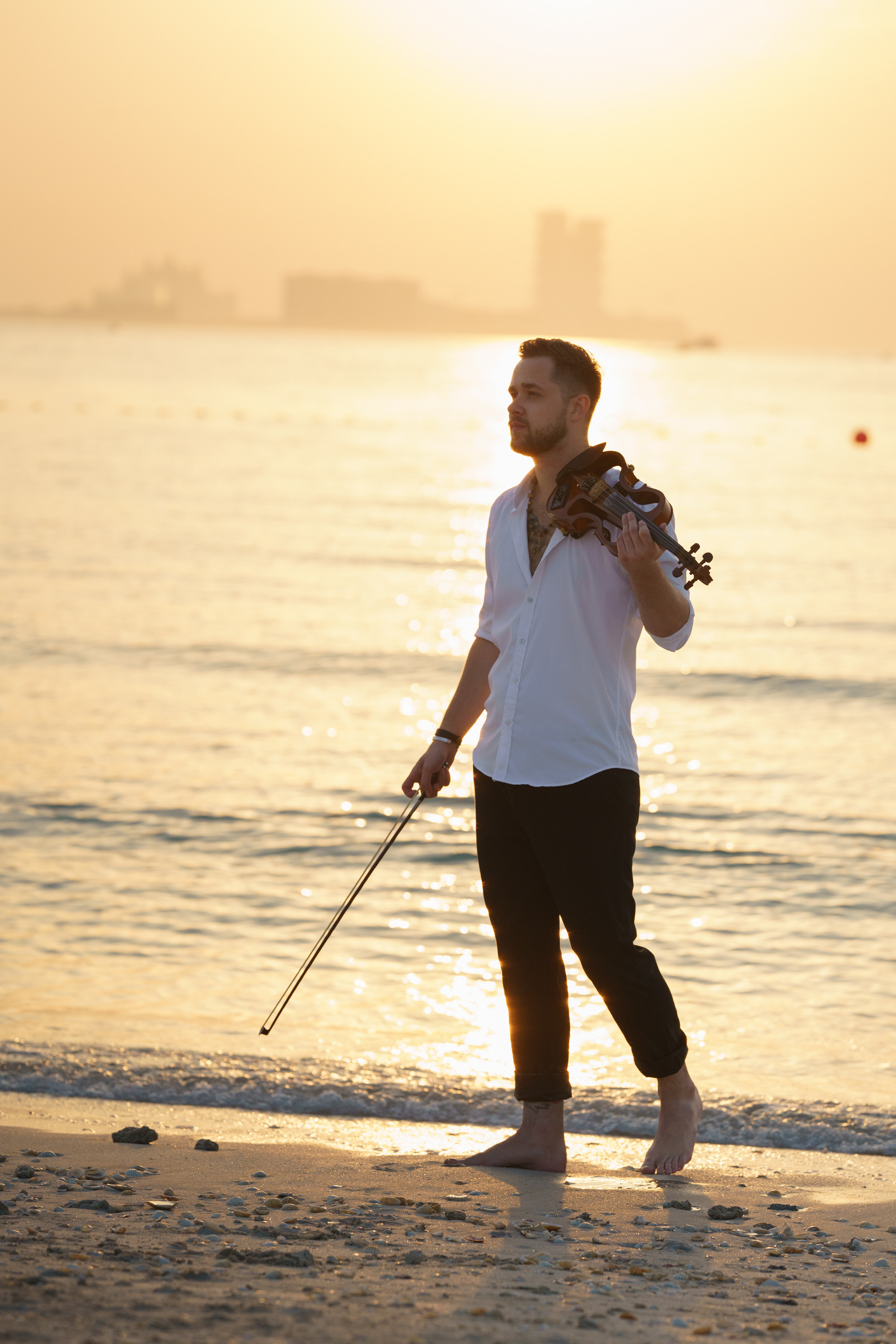 Photoshoot for music posters. Sunset. Tatiana Smirnova — Photographer