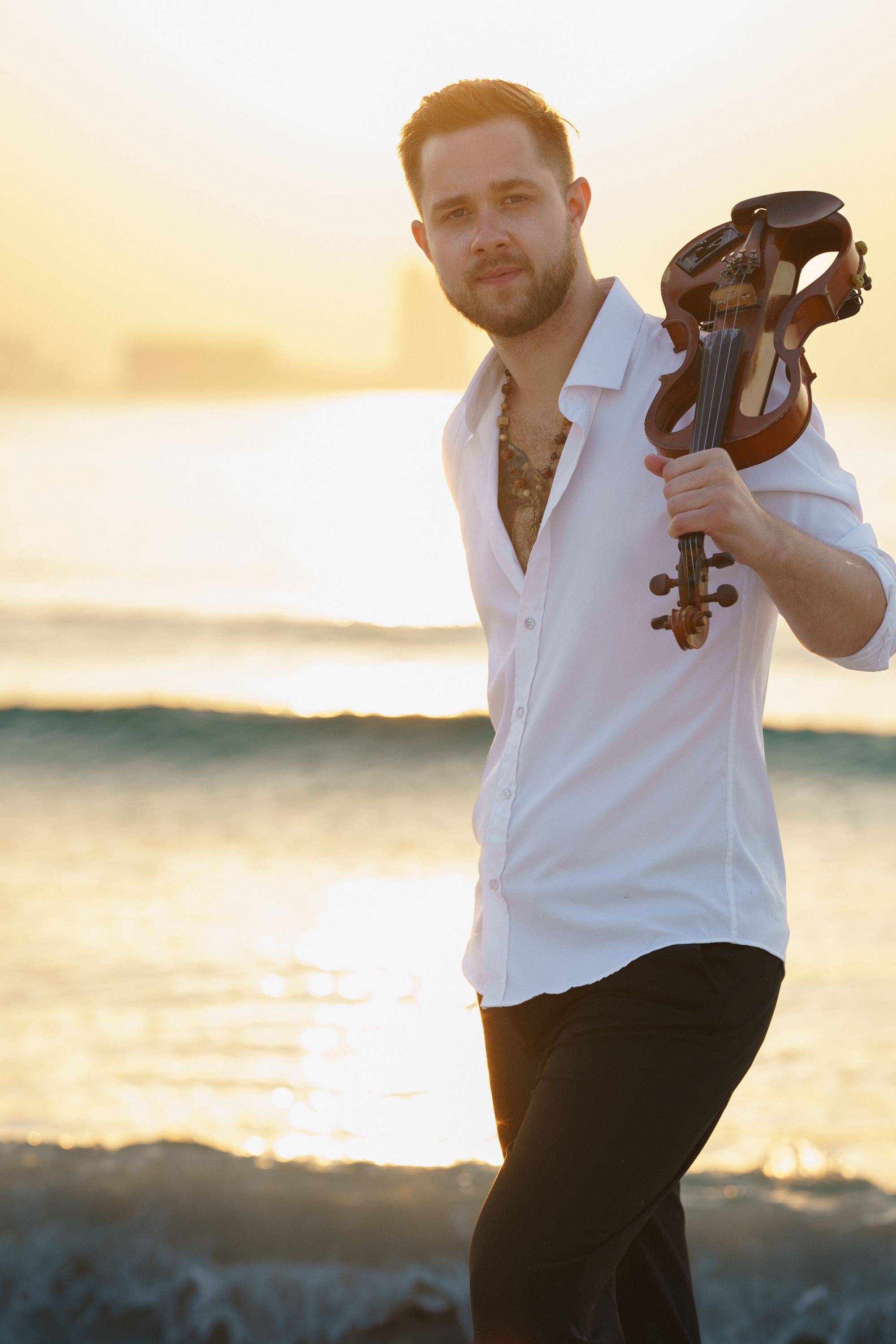 Photoshoot for music posters. Sunset. Tatiana Smirnova — Photographer