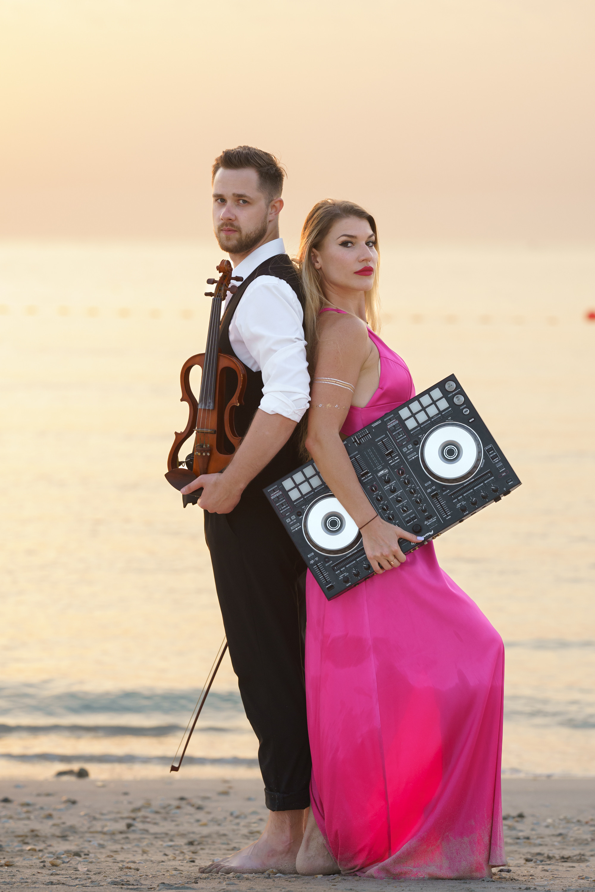 Photoshoot for music posters. Sunset. Tatiana Smirnova — Photographer