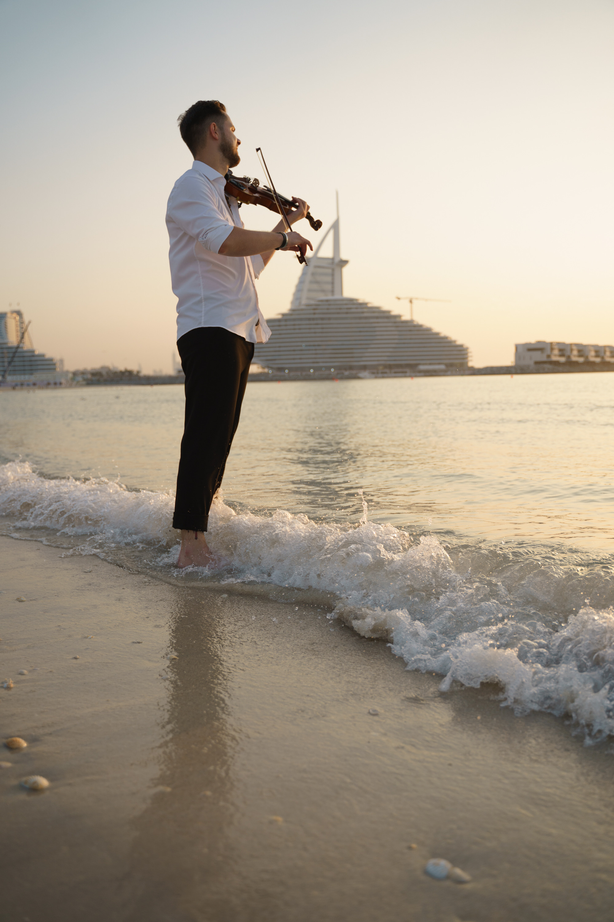 Photoshoot for music posters. Sunset. Tatiana Smirnova — Photographer