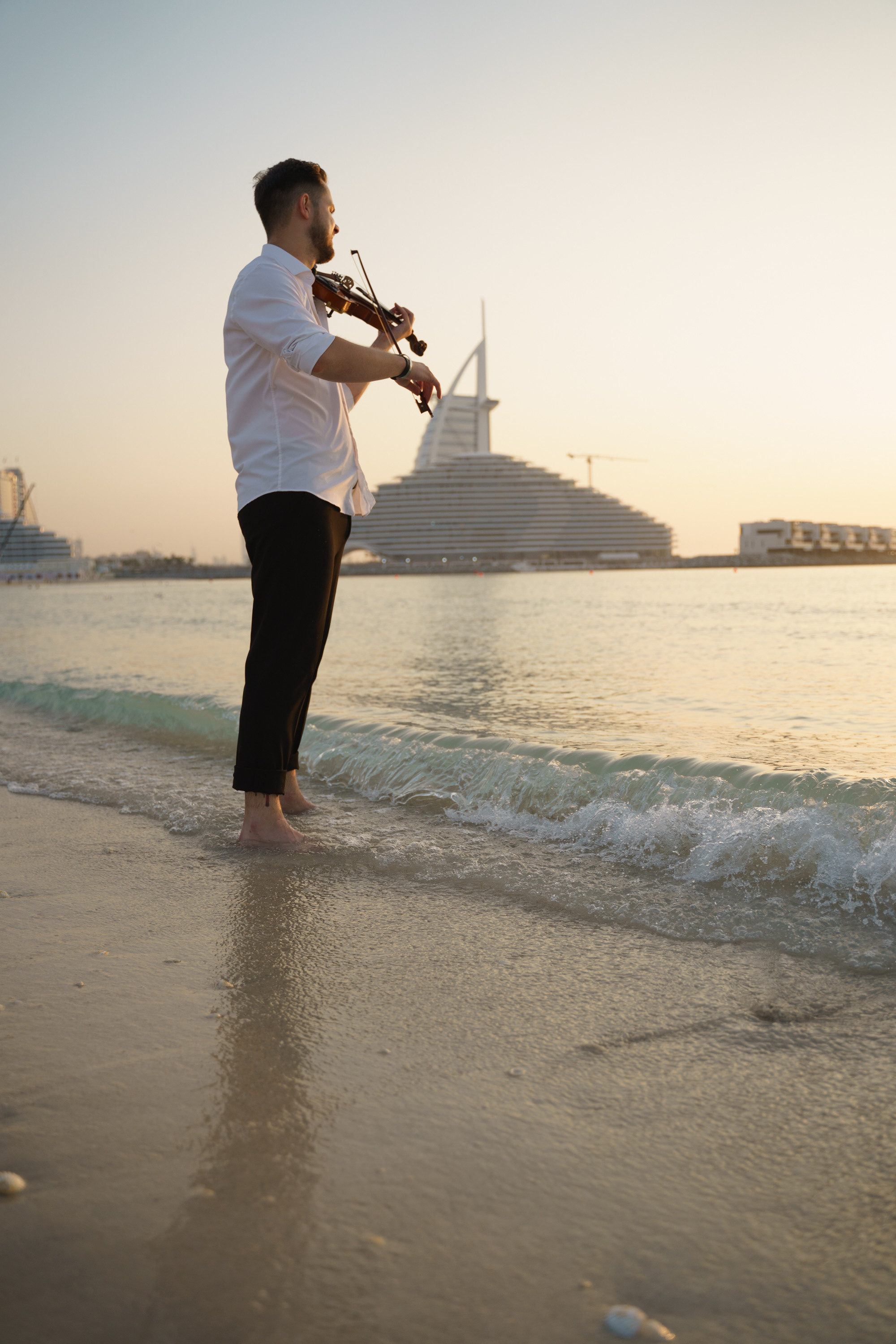 Photoshoot for music posters. Sunset. Tatiana Smirnova — Photographer