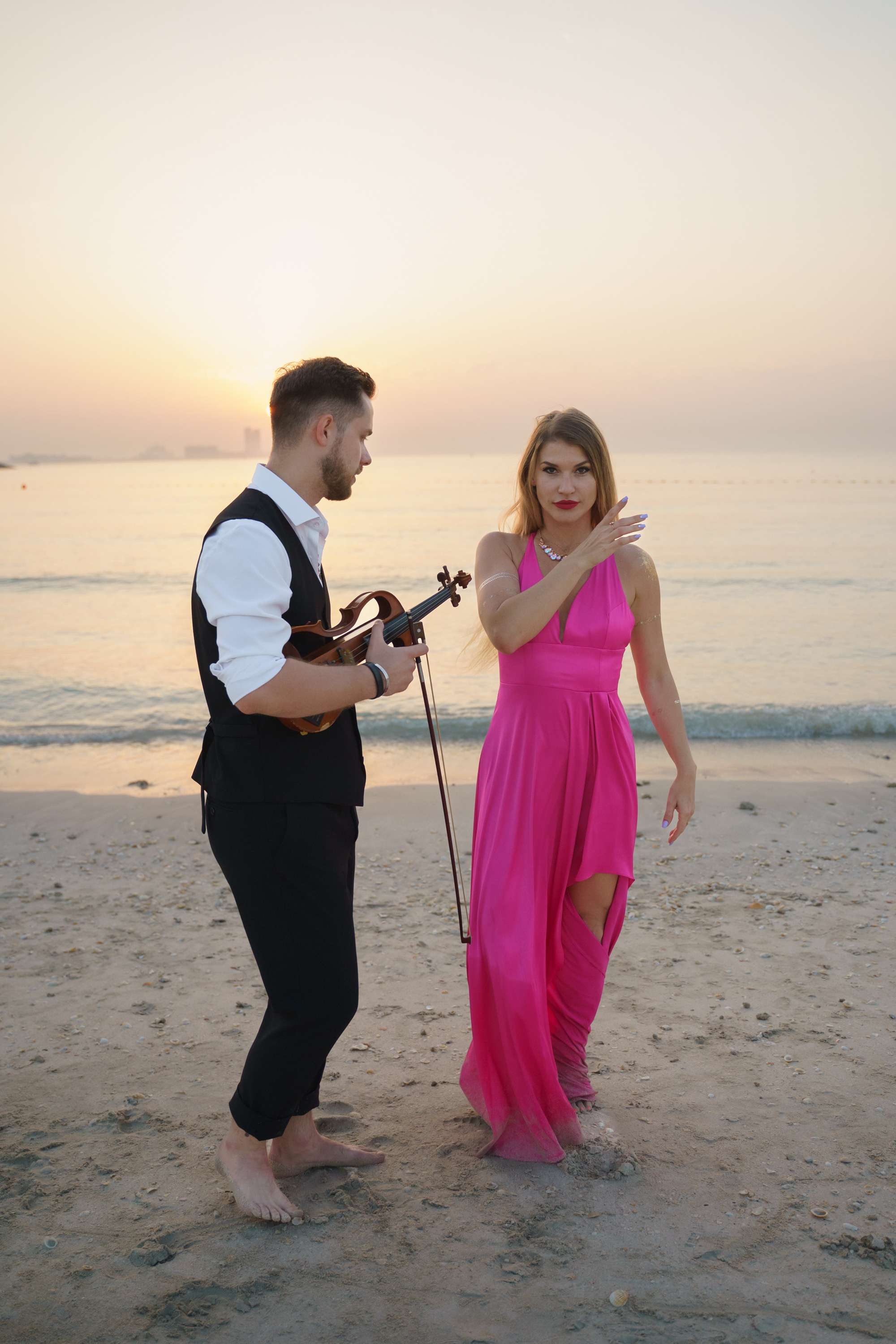 Photoshoot for music posters. Sunset. Tatiana Smirnova — Photographer