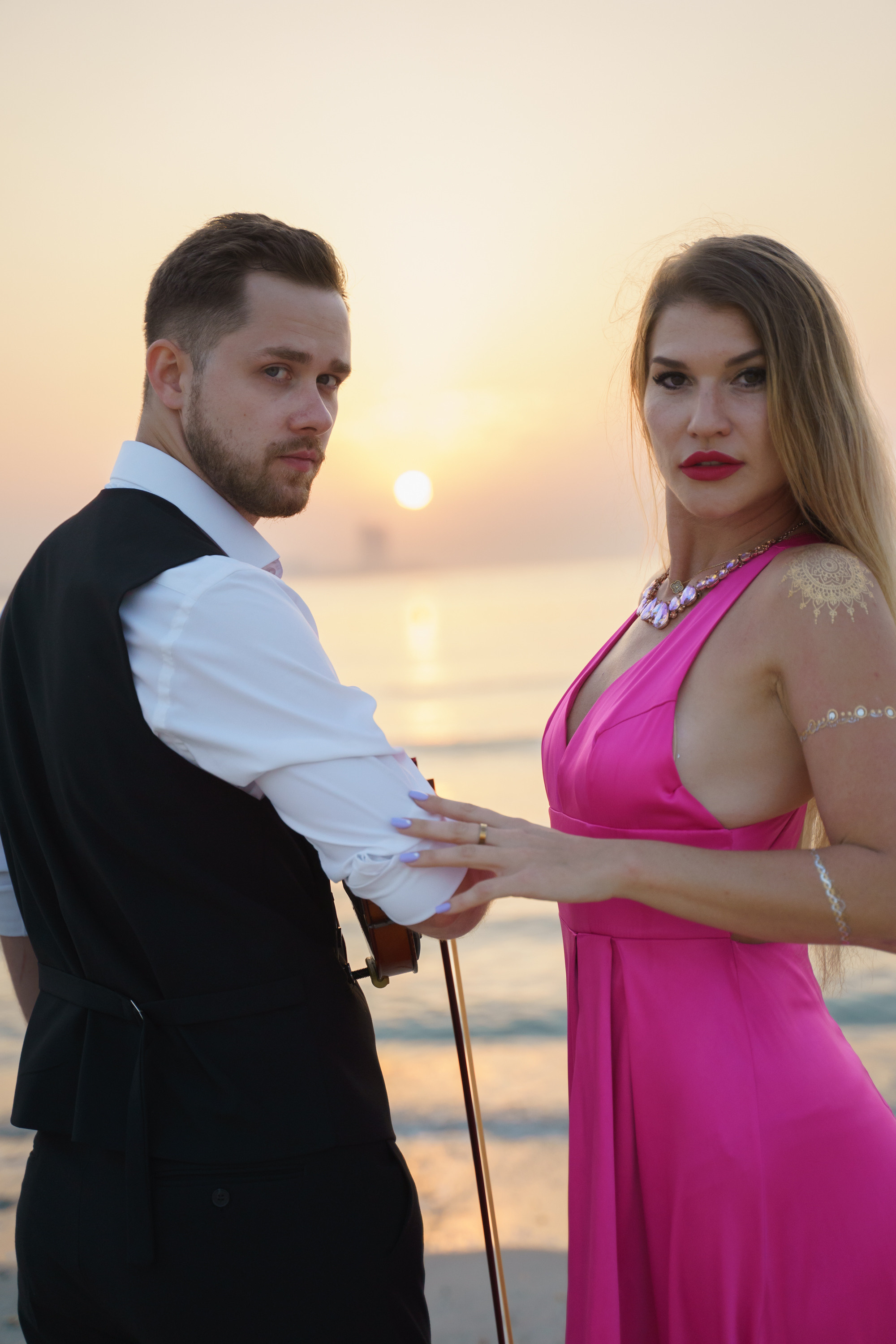 Photoshoot for music posters. Sunset. Tatiana Smirnova — Photographer