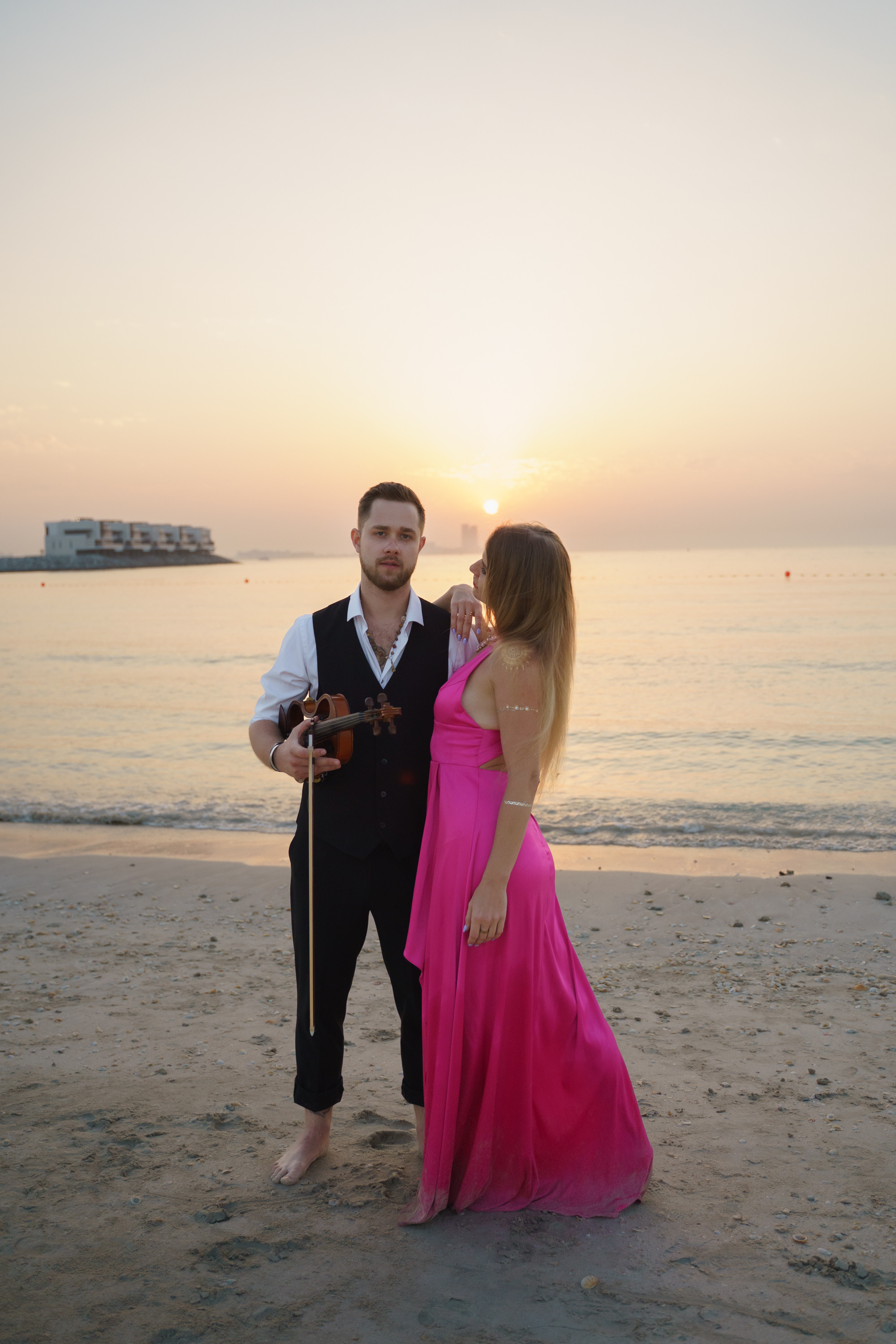 Photoshoot for music posters. Sunset. Tatiana Smirnova — Photographer