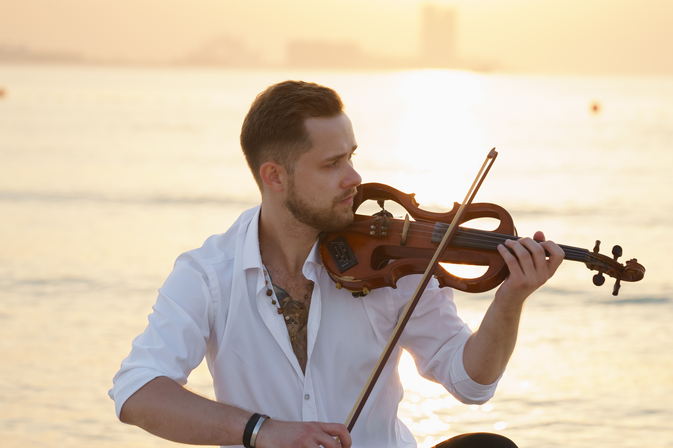 Photoshoot for music posters. Sunset. Tatiana Smirnova — Photographer