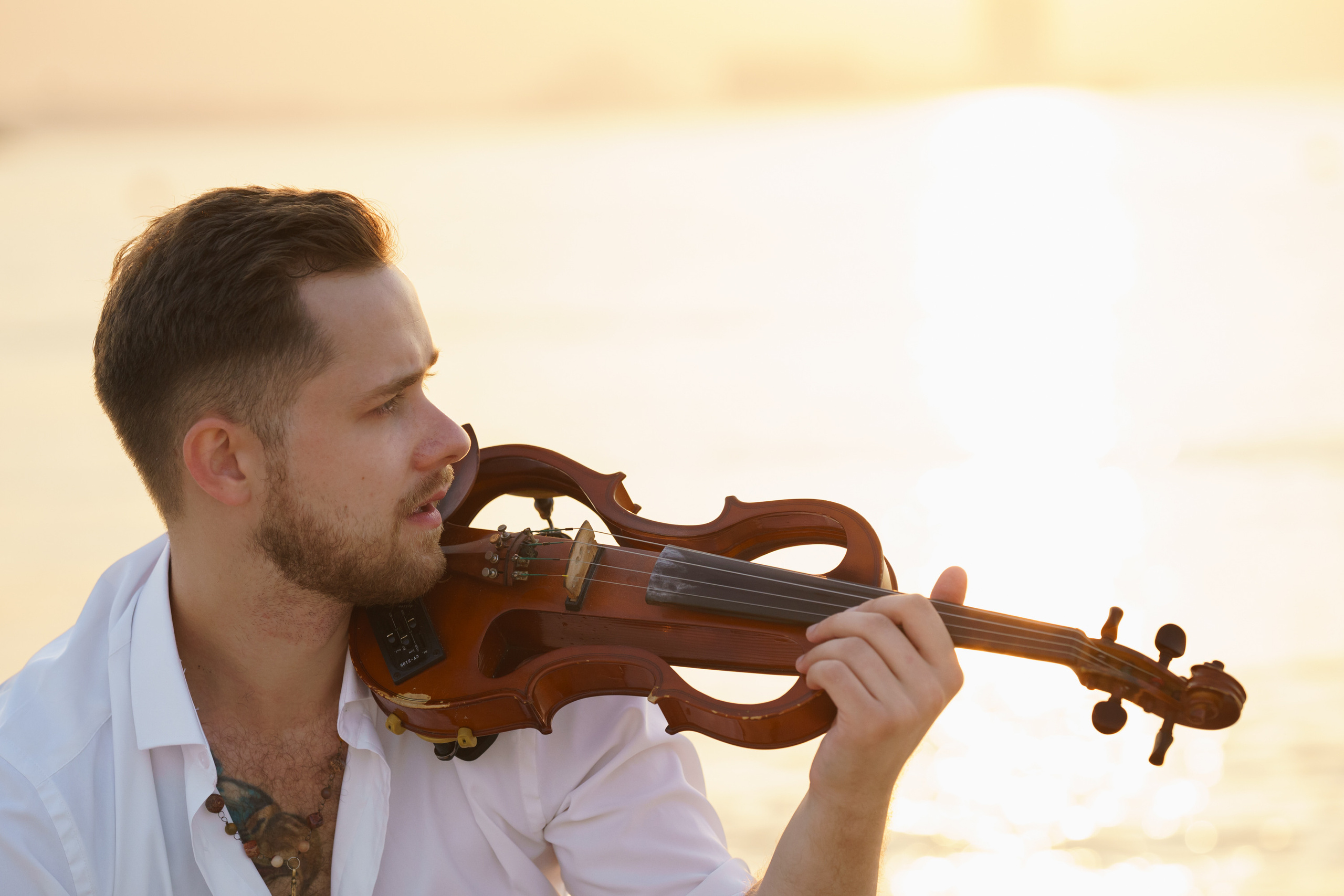 Photoshoot for music posters. Sunset. Tatiana Smirnova — Photographer