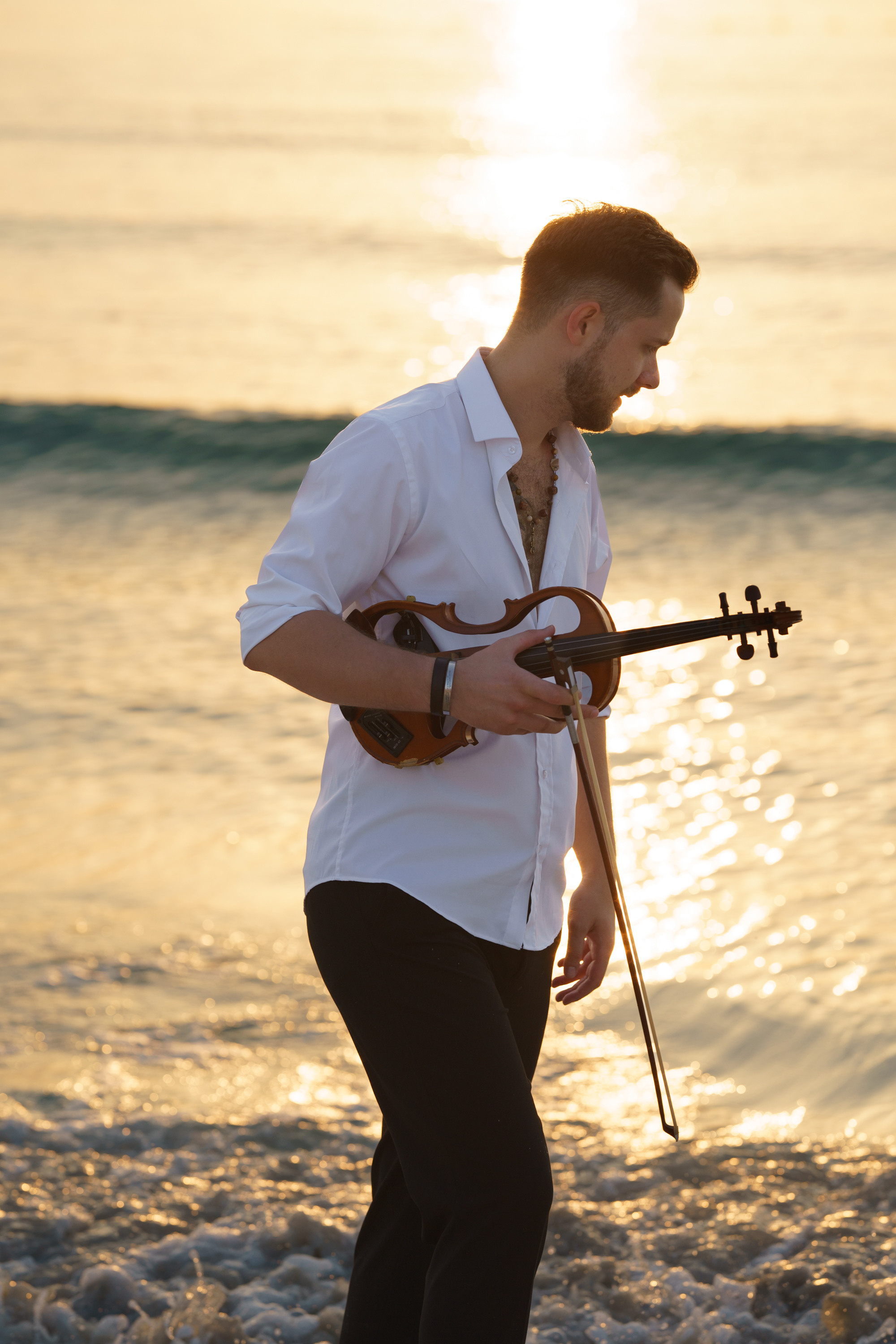 Photoshoot for music posters. Sunset. Tatiana Smirnova — Photographer