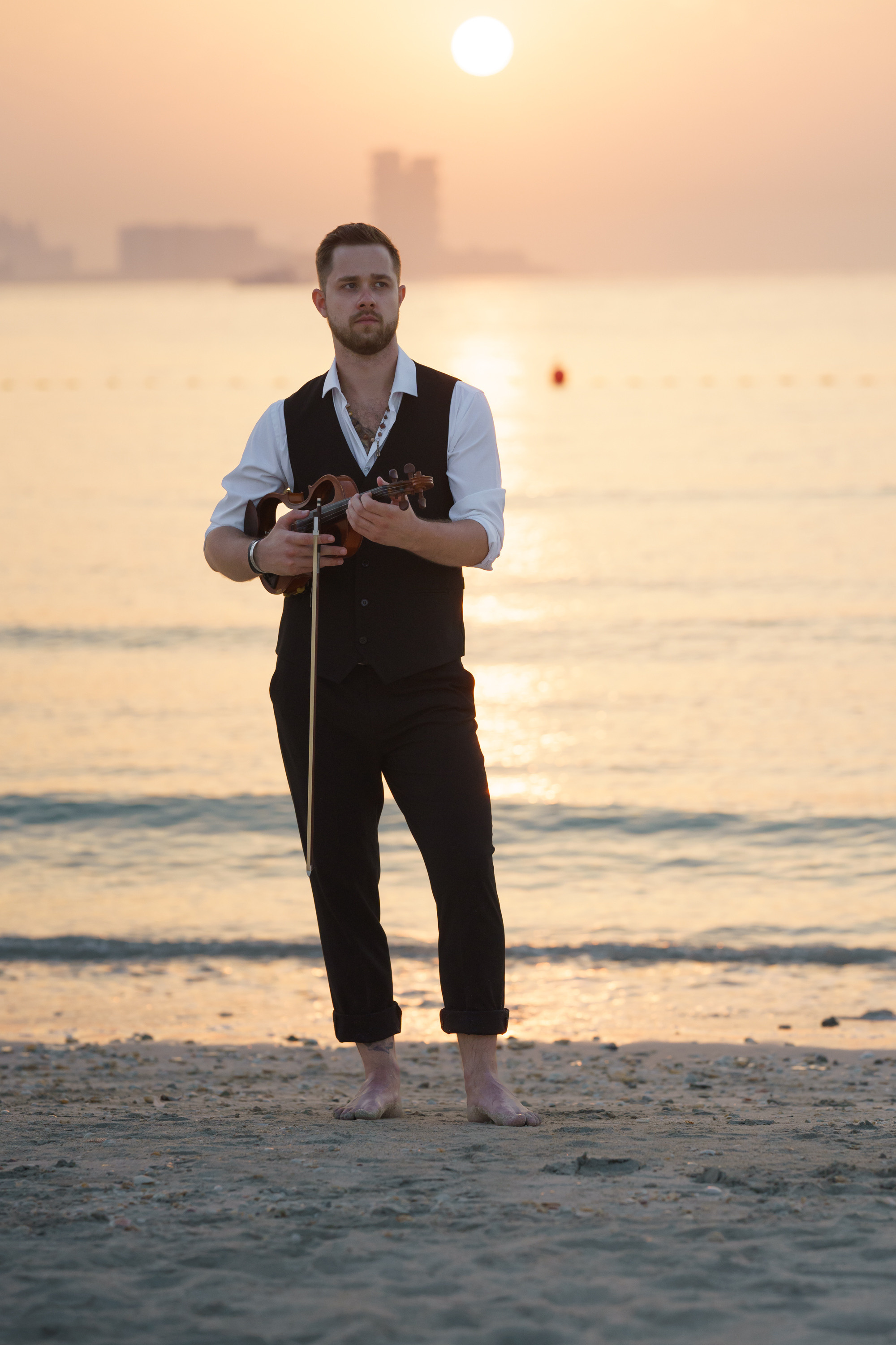 Photoshoot for music posters. Sunset. Tatiana Smirnova — Photographer