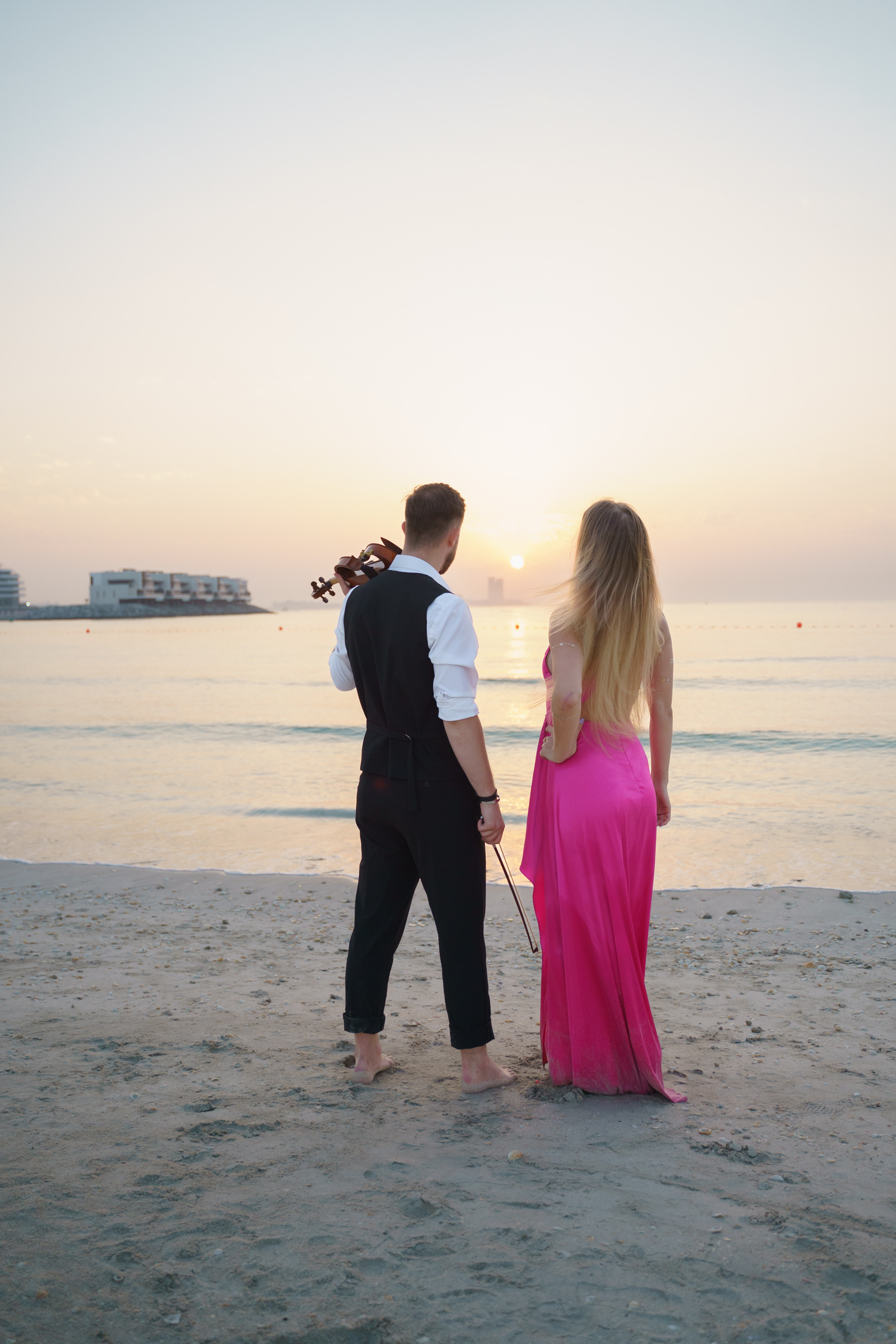 Photoshoot for music posters. Sunset. Tatiana Smirnova — Photographer