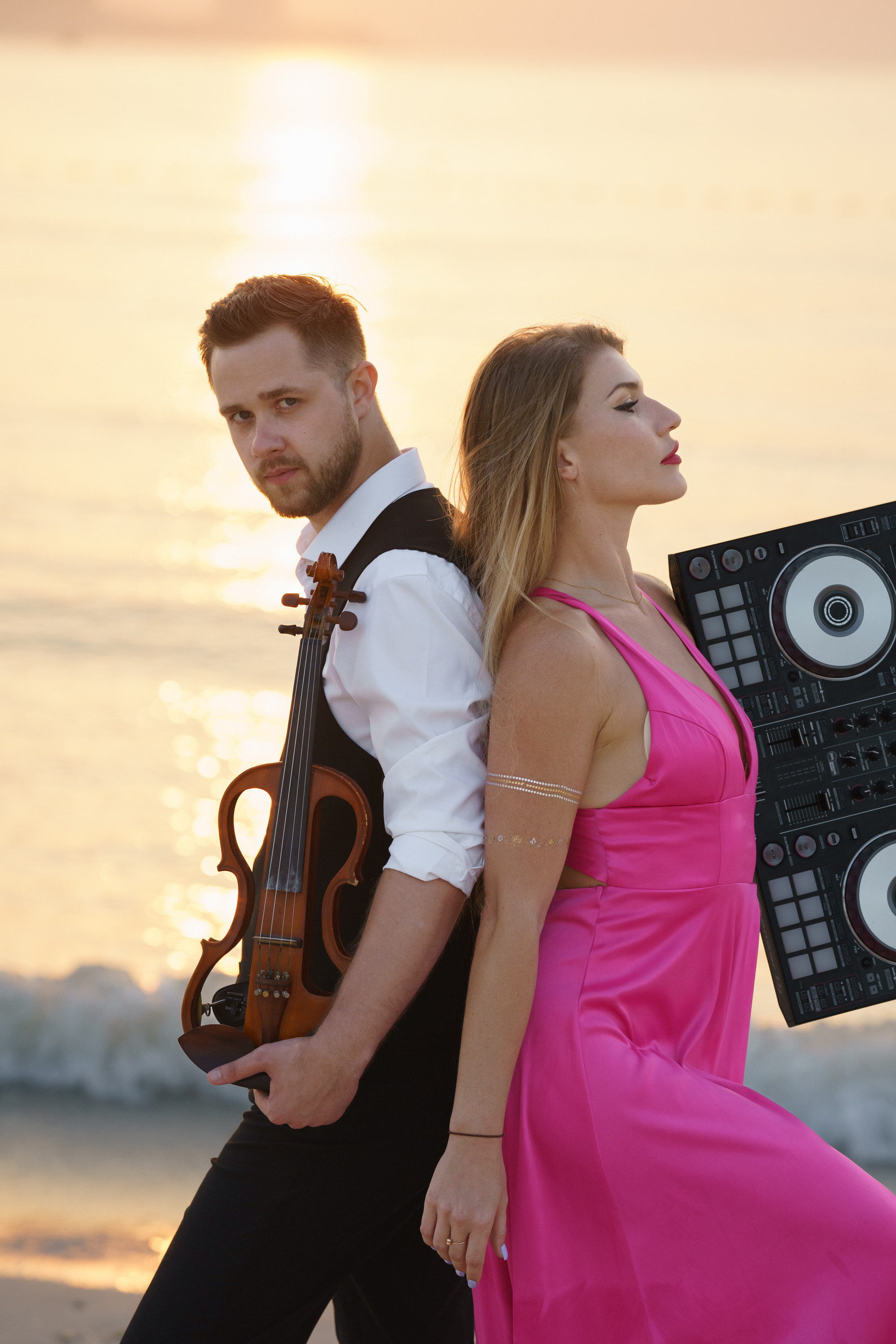 Photoshoot for music posters. Sunset. Tatiana Smirnova — Photographer