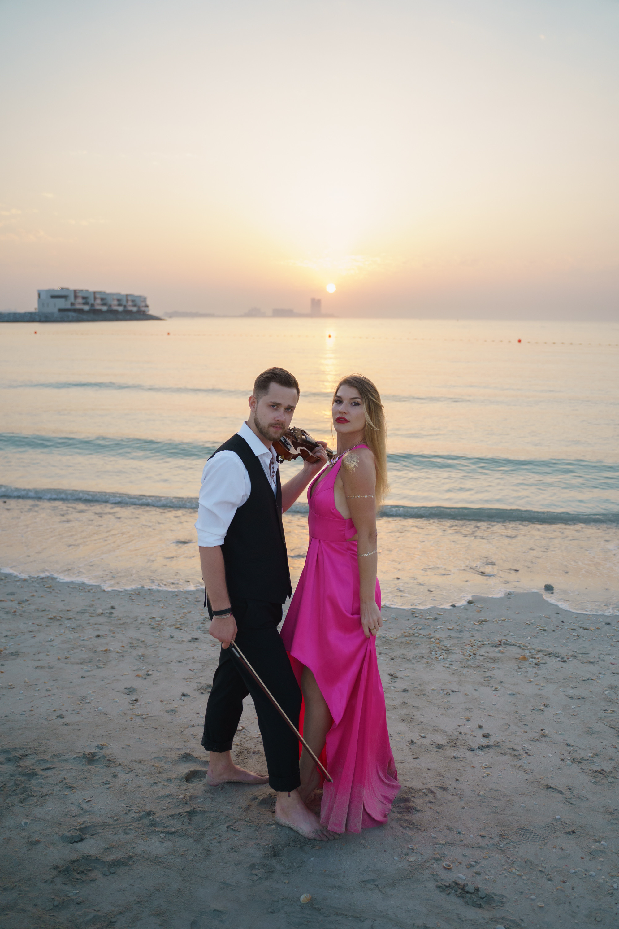 Photoshoot for music posters. Sunset. Tatiana Smirnova — Photographer