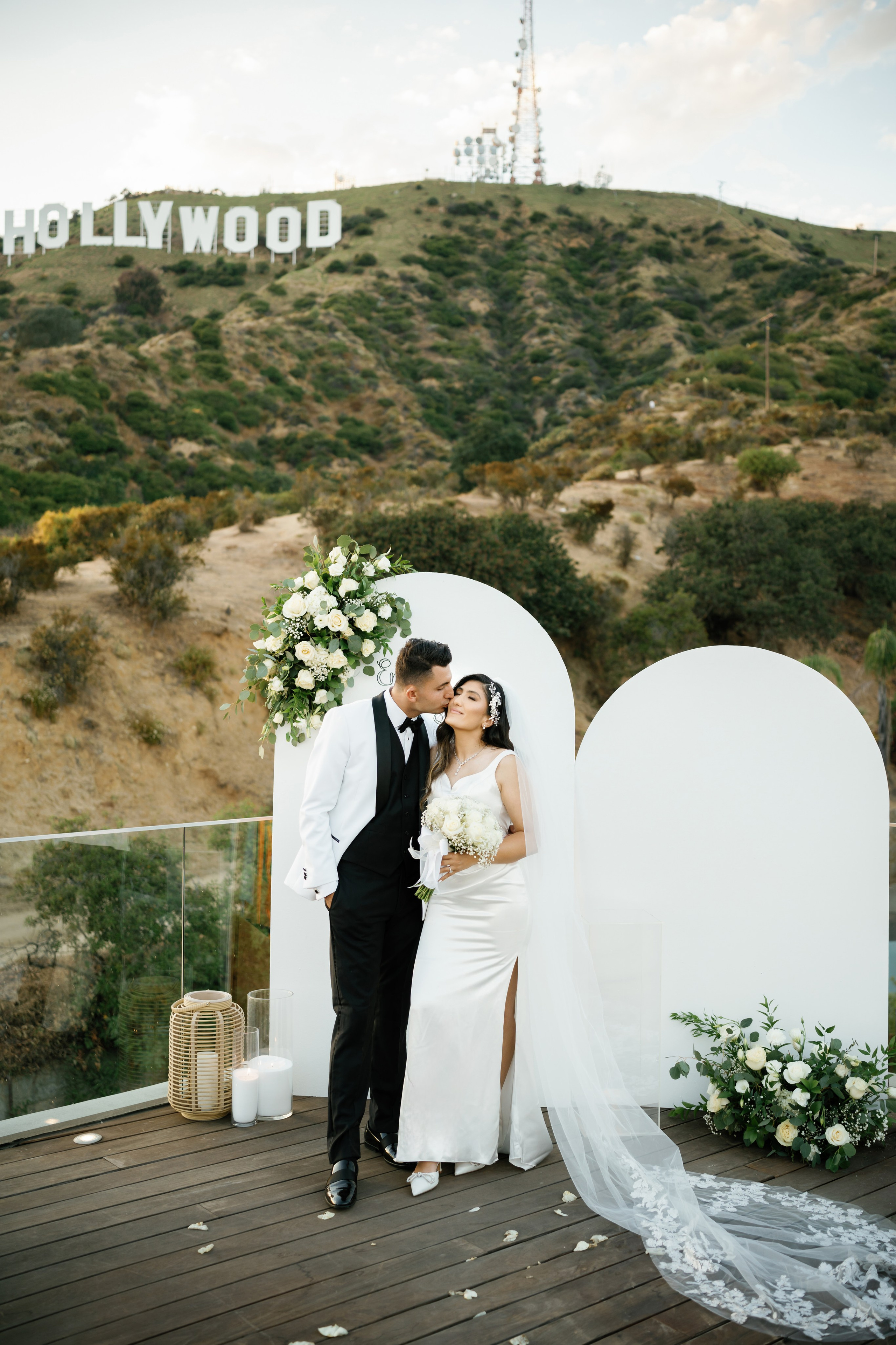 Wedding at the Hollywood Sign Venue, Los Angeles, California. Wedding Photography & Videography Team in California, Los Angeles, San Francisco, San Diego and Travel