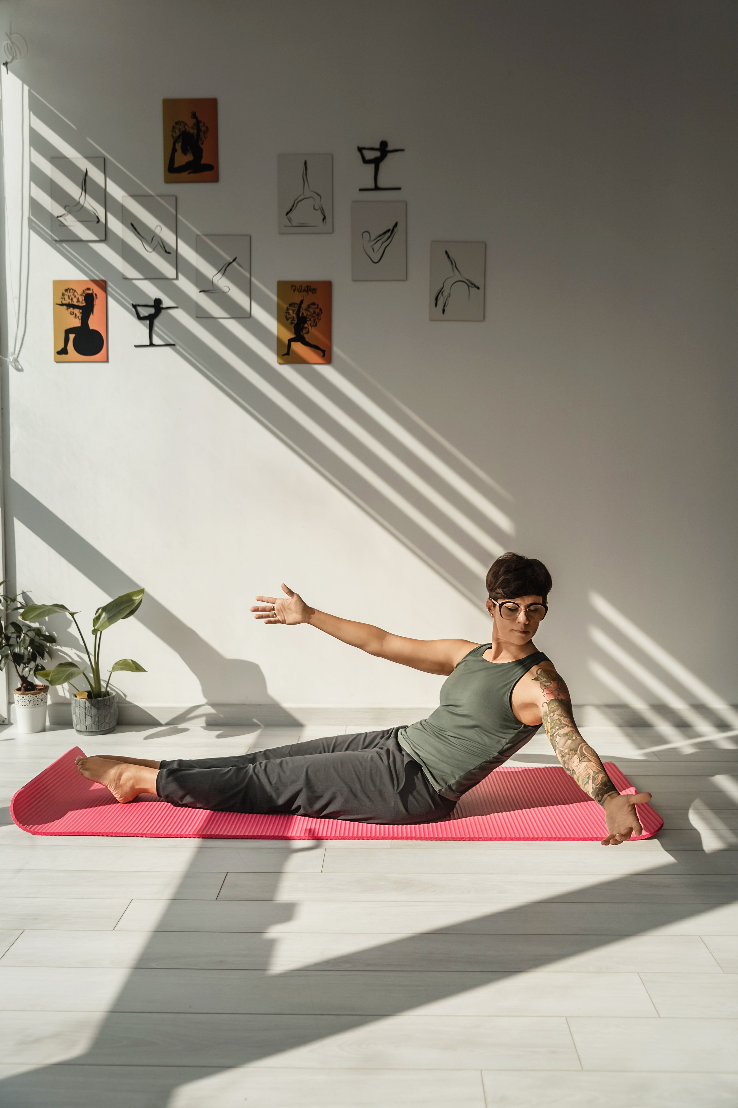 Photo session for a Pilates trainer