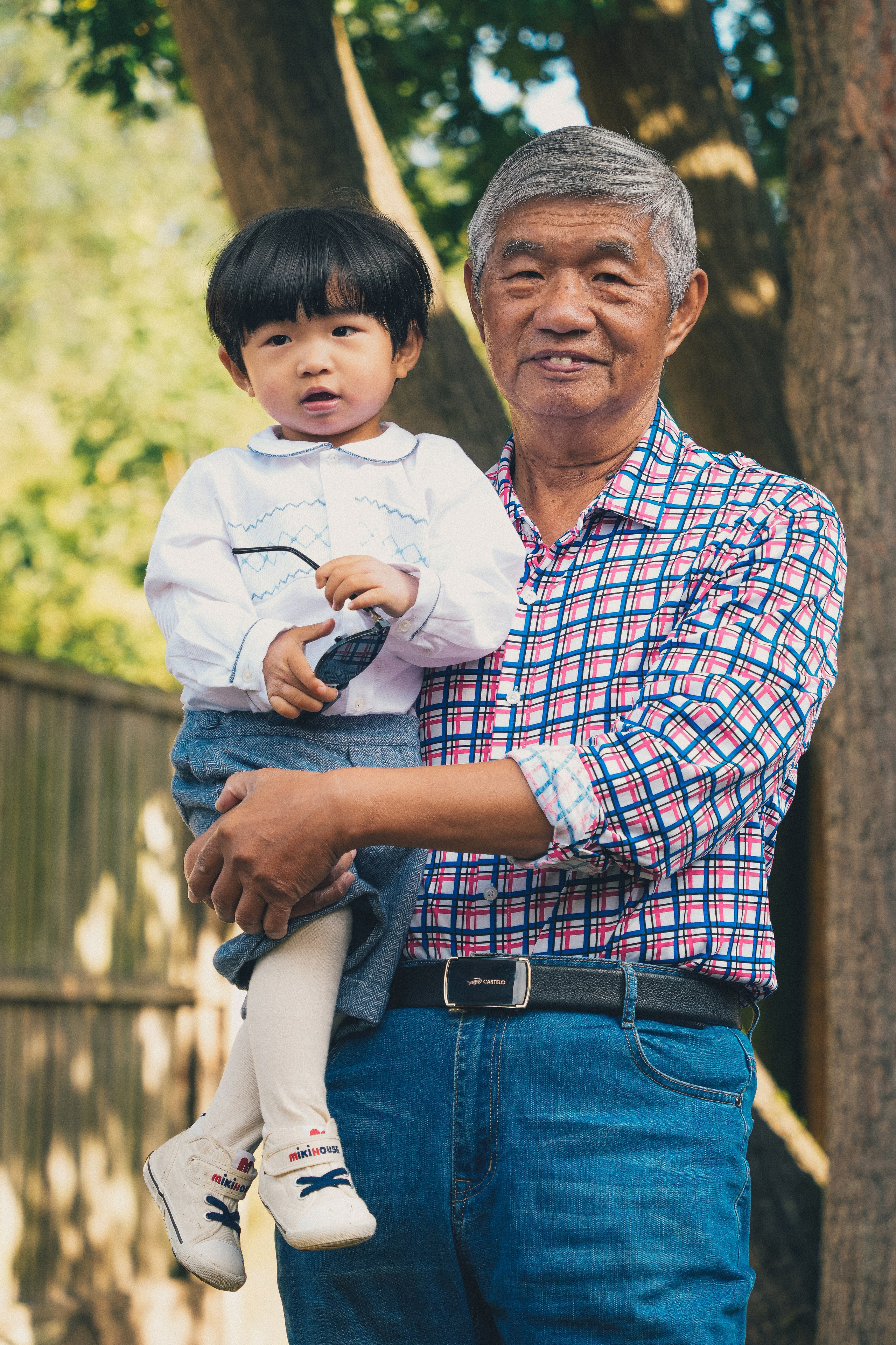 Grandad and grandchild photo shot 