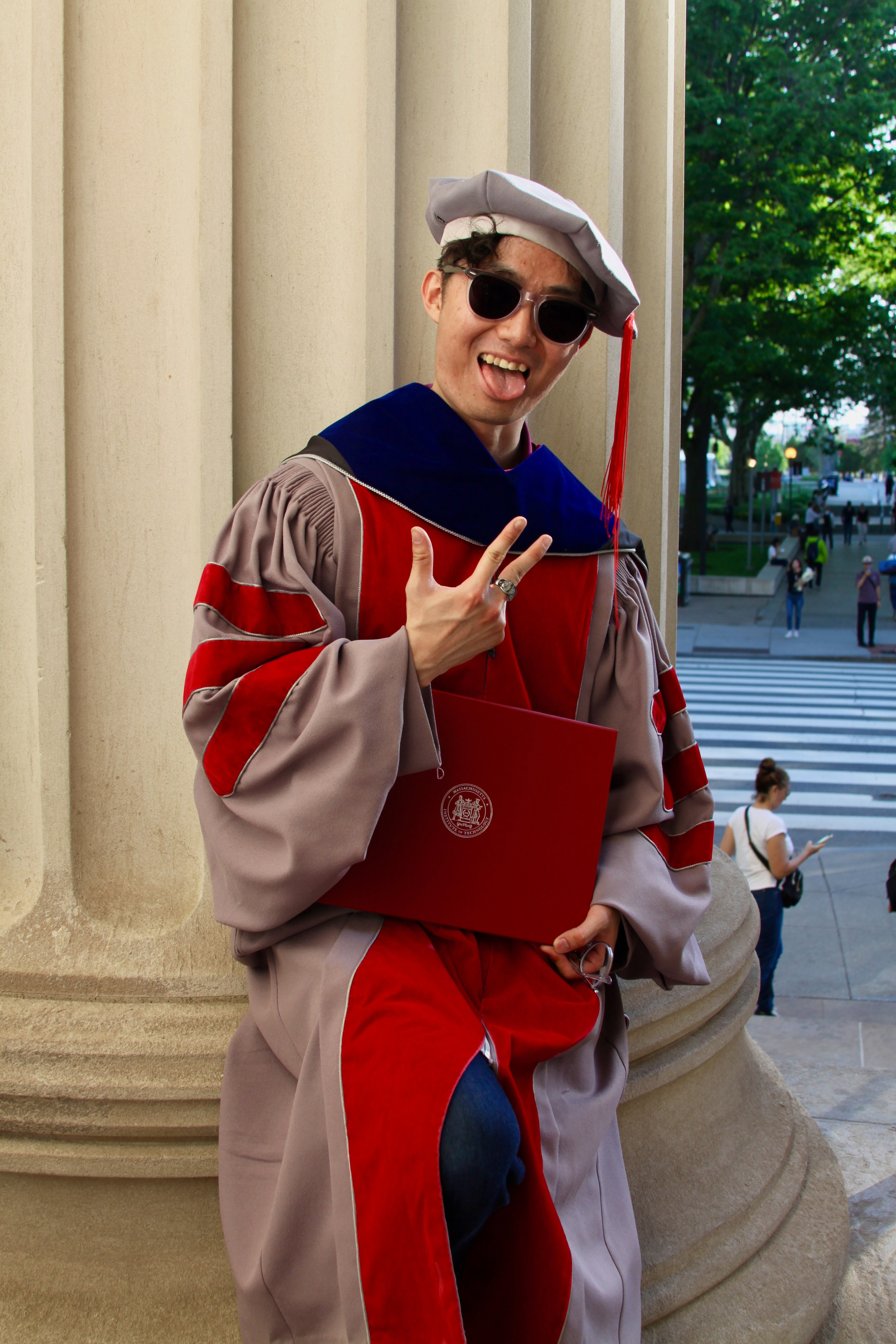 PhD graduation with Elton. Kelly Sang, graduation and portrait photographer in Boston
