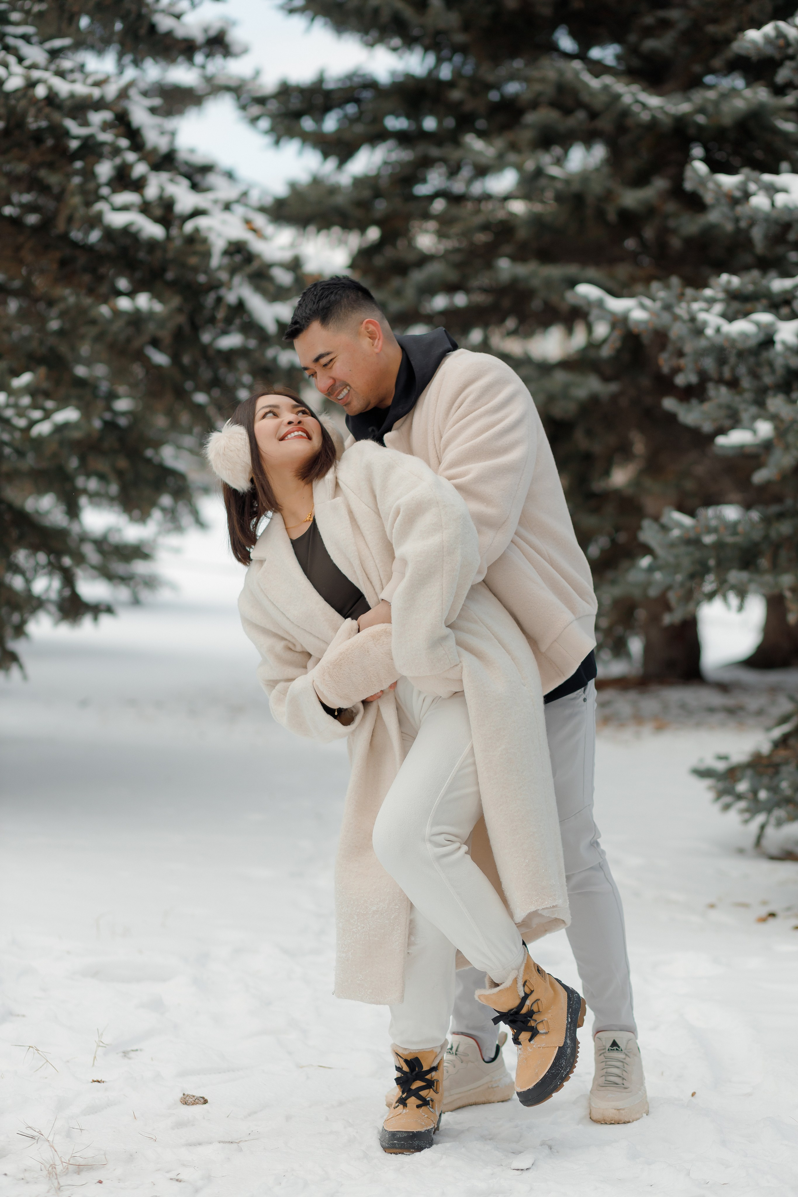 Family winter story. Home