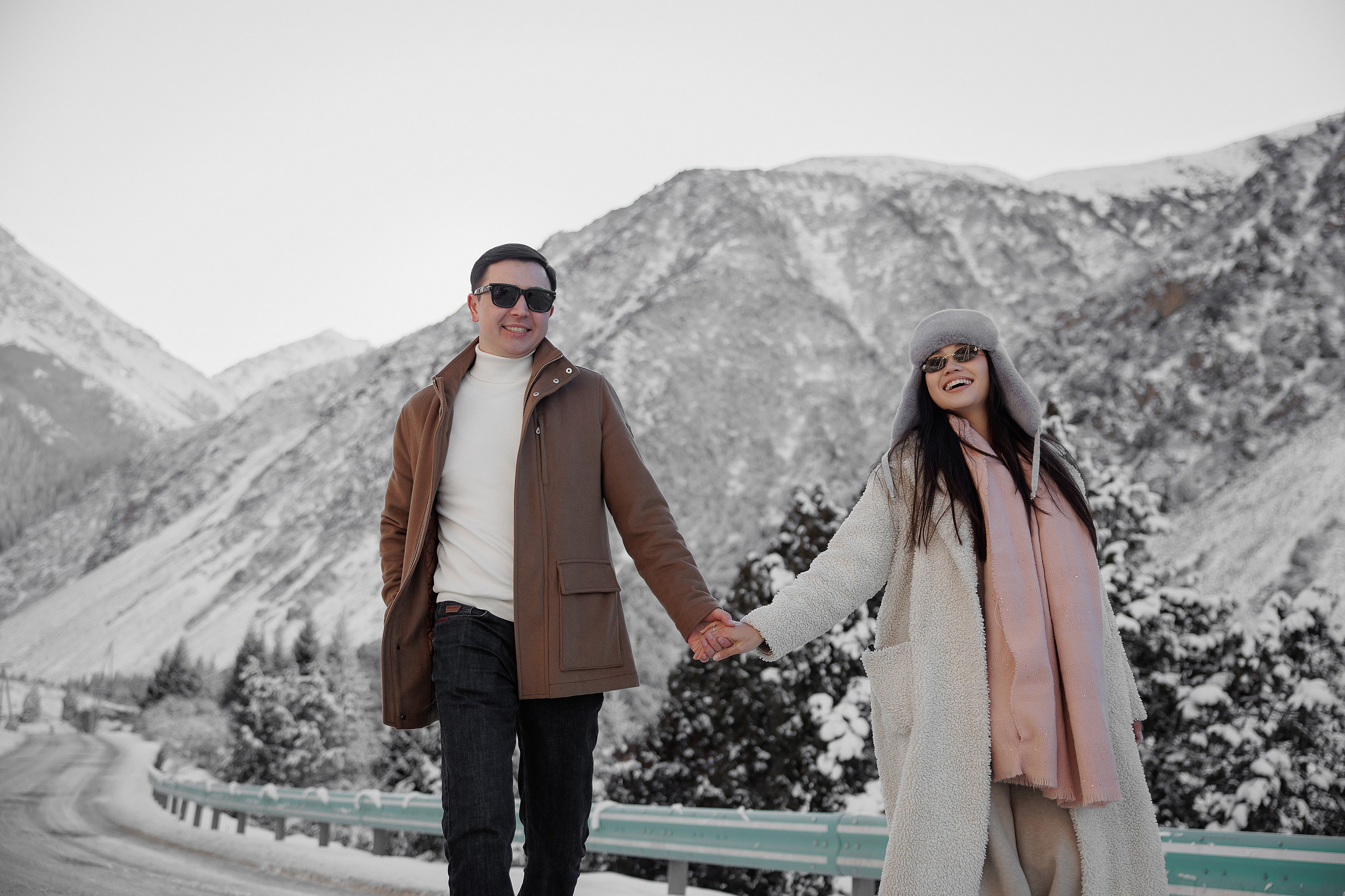 Зимняя Ала Арча 2025 год. Свадебный и семейный фотограф в Бишкеке Давлетбаев Талгат