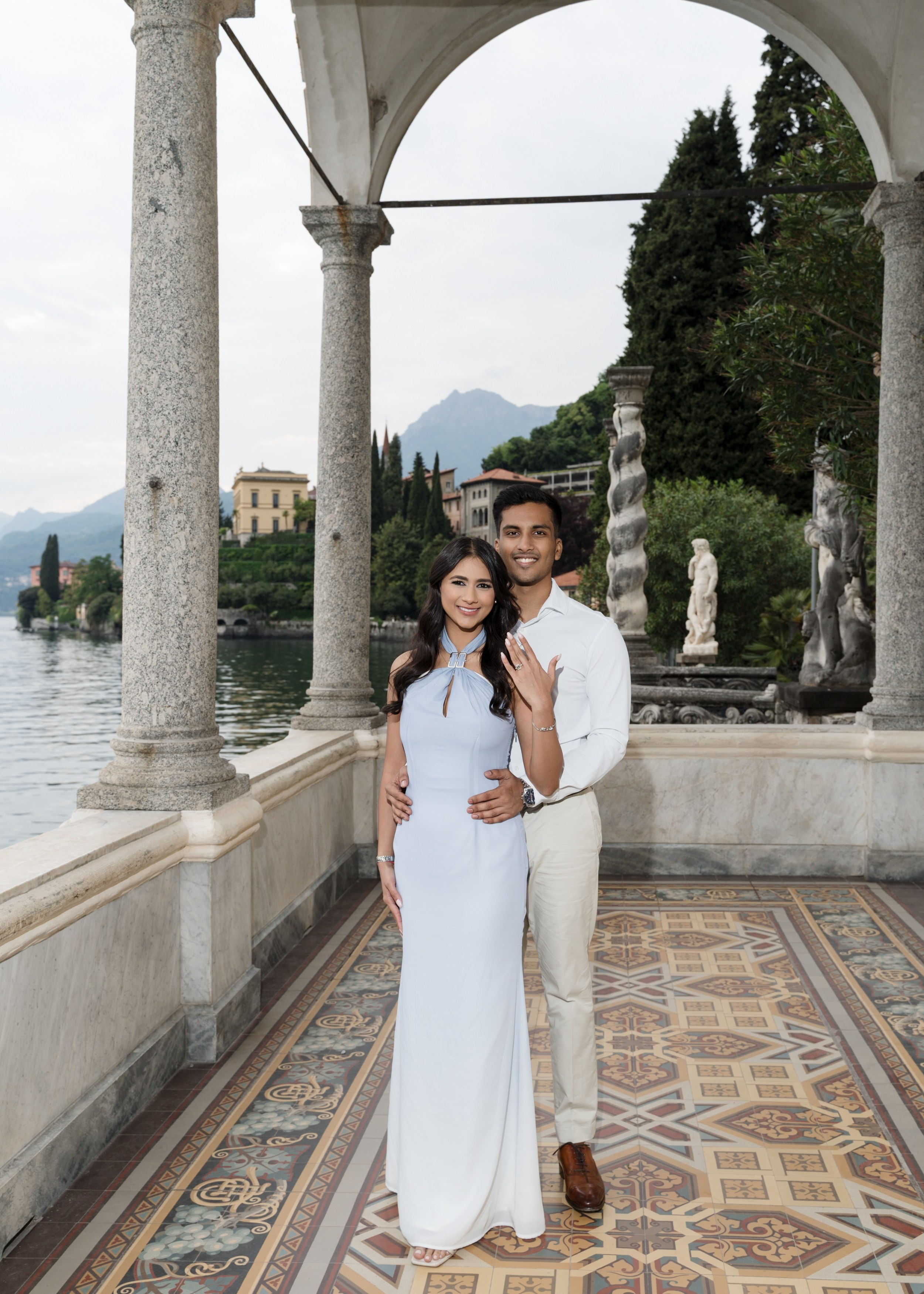 Villa Monastero Secret Proposal. Proposal Photographer in Lake Como