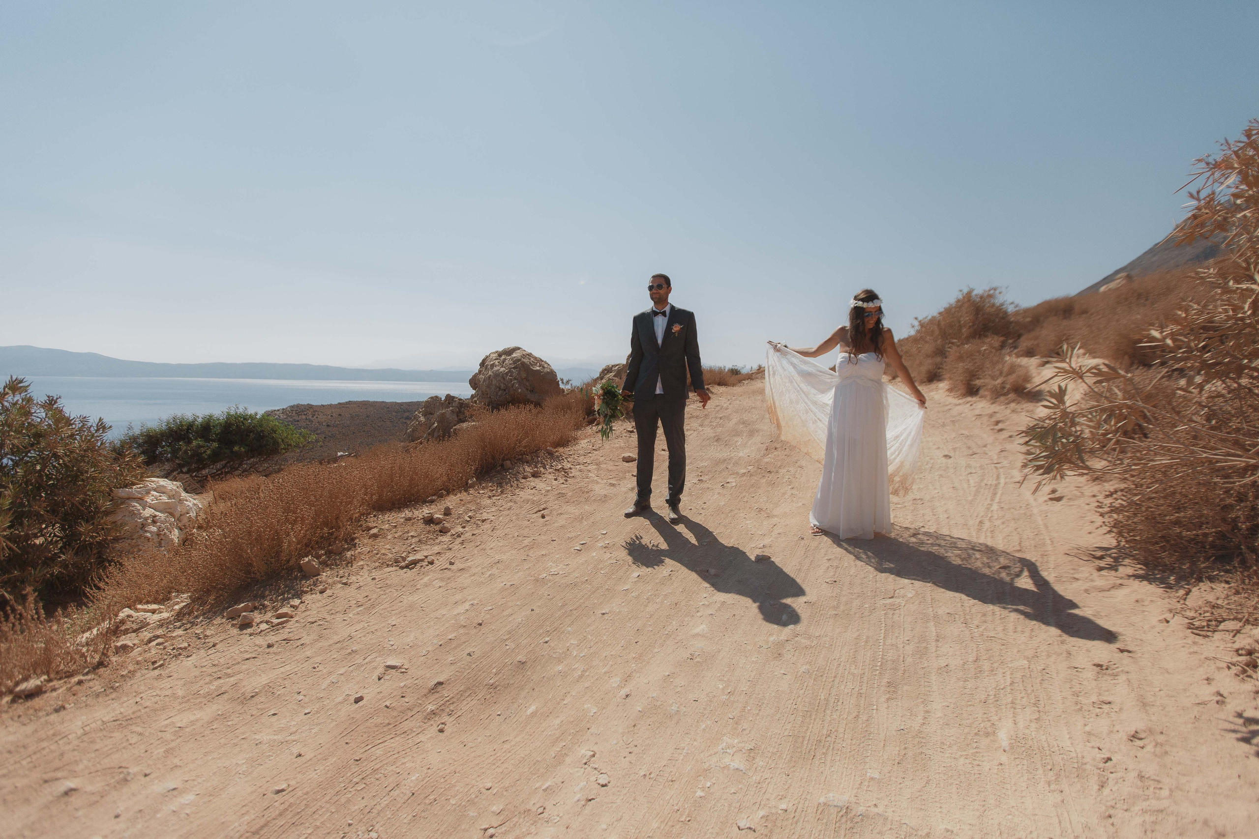Marino & Steffi, Crete. Denny Savon — Photographer in Santorini | Weddings, Love Stories & Flying Dress