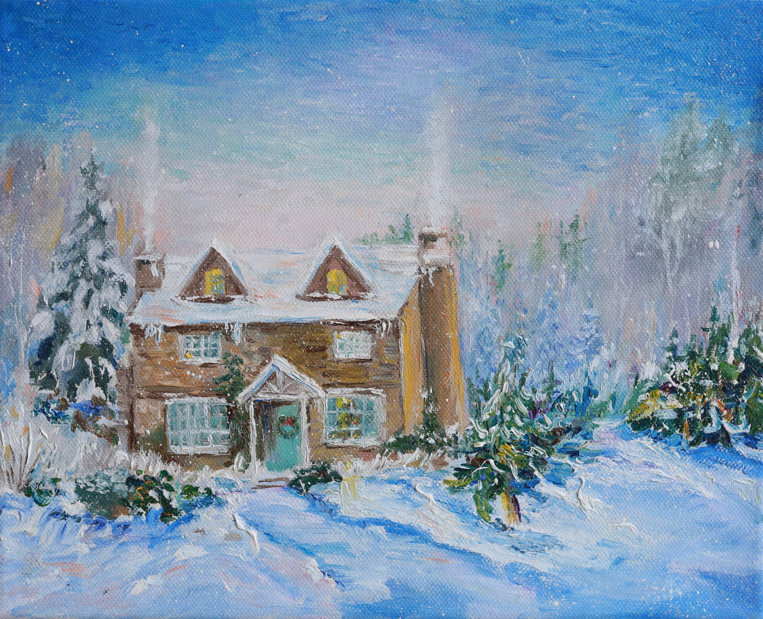 ЗИМНЯЯ АНГЛИЯ. GALA художник из г. Харьков в Чехии