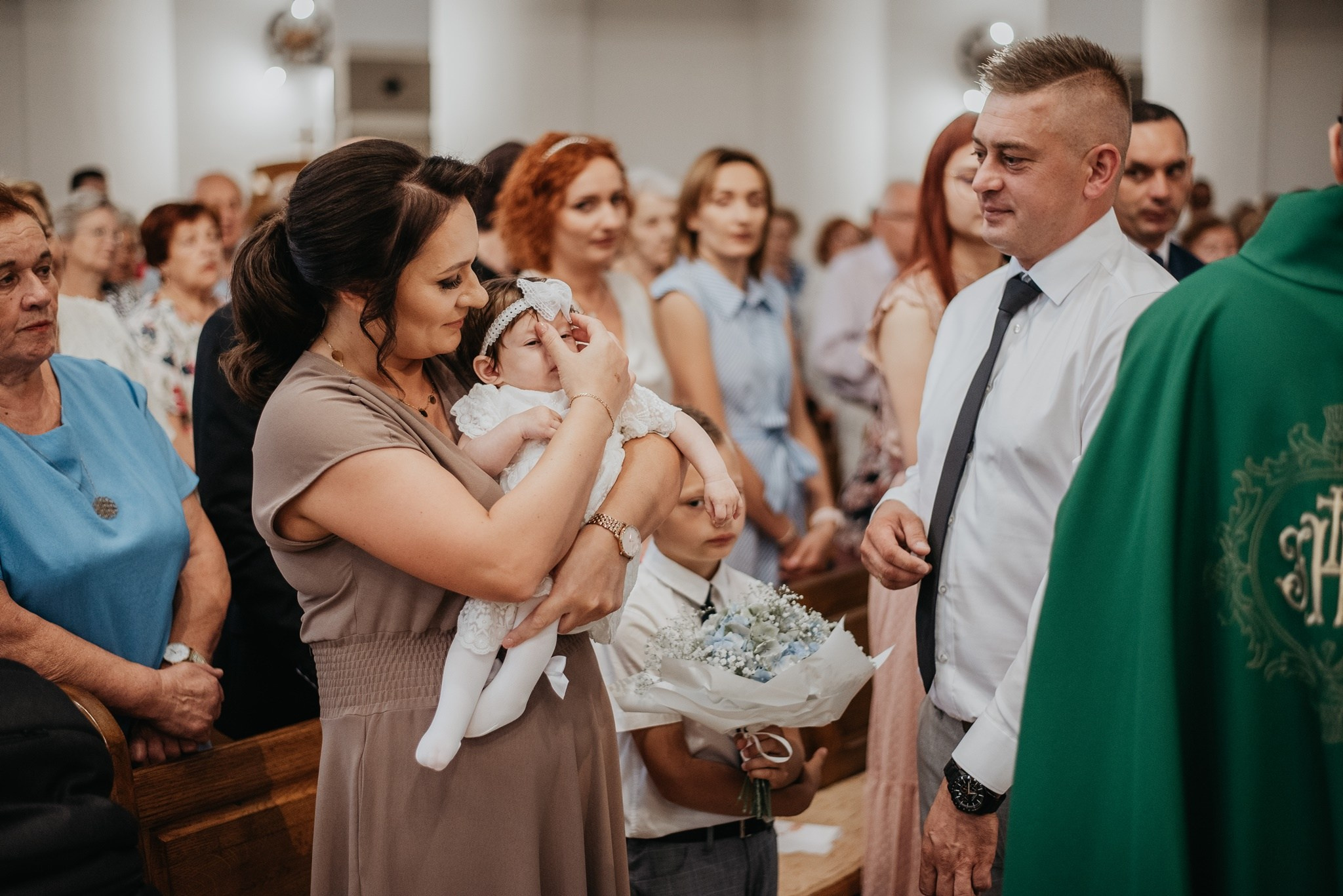 Chrzest Święty Klary. Dominika Strachacka Fotografia | Fotograf ślubny i rodzinny Opole Lubelskie Lublin