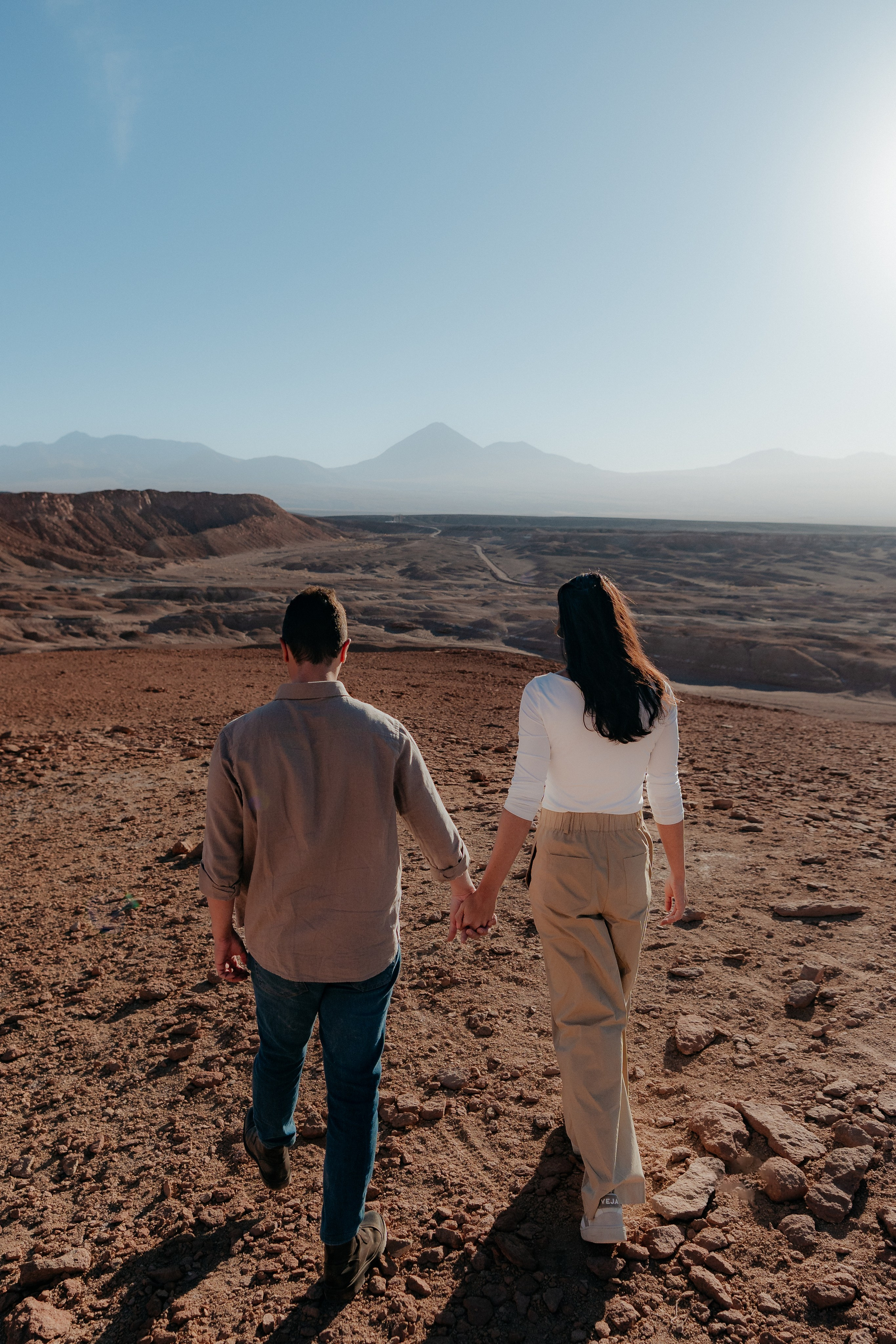 Sessão casual no Vale dos Cogumelos. Fotógrafo em San Pedro de Atacama