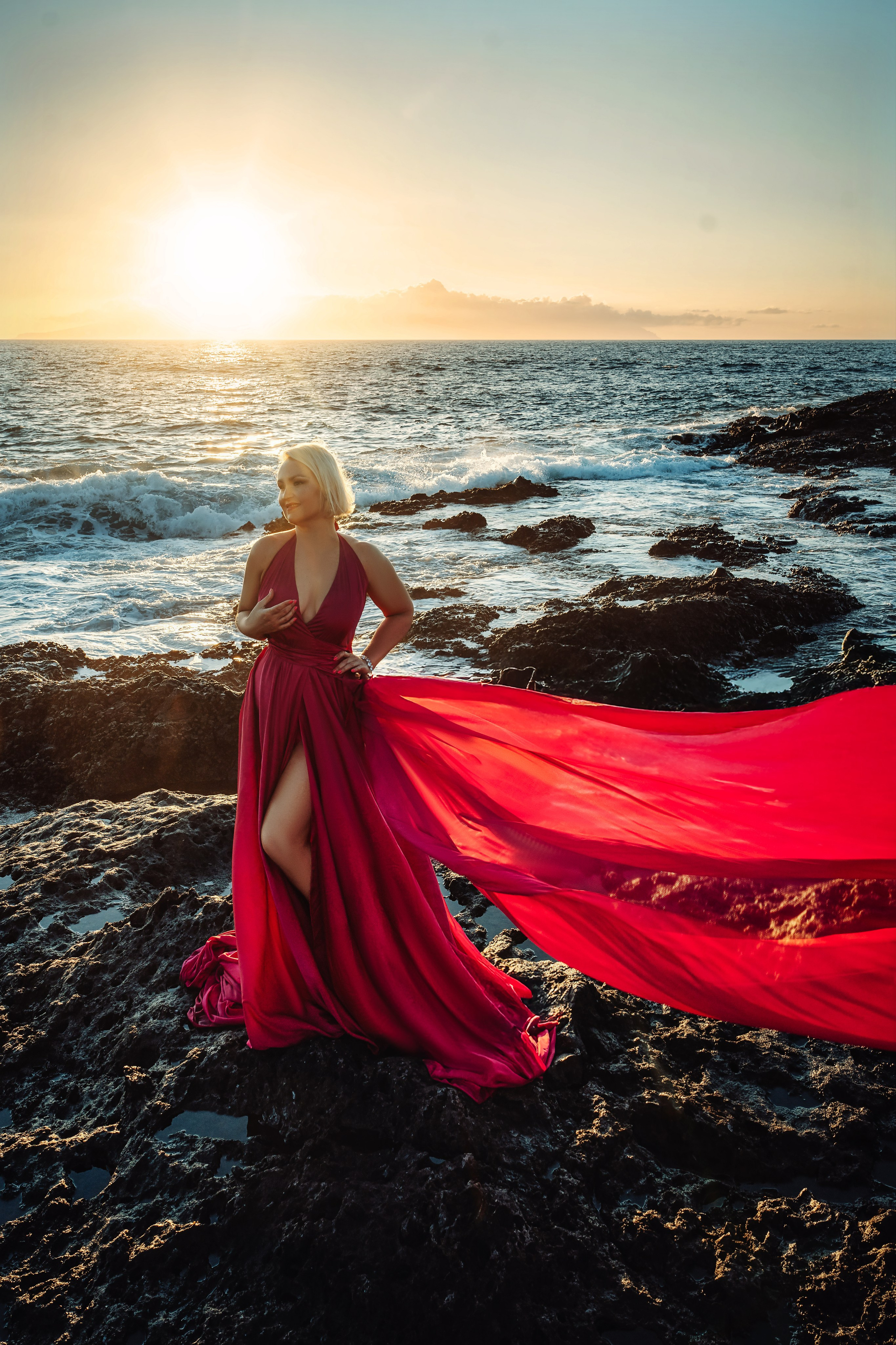 Flying dress rose #11 40€. Professional photography in Tenerife Tania Bonnet