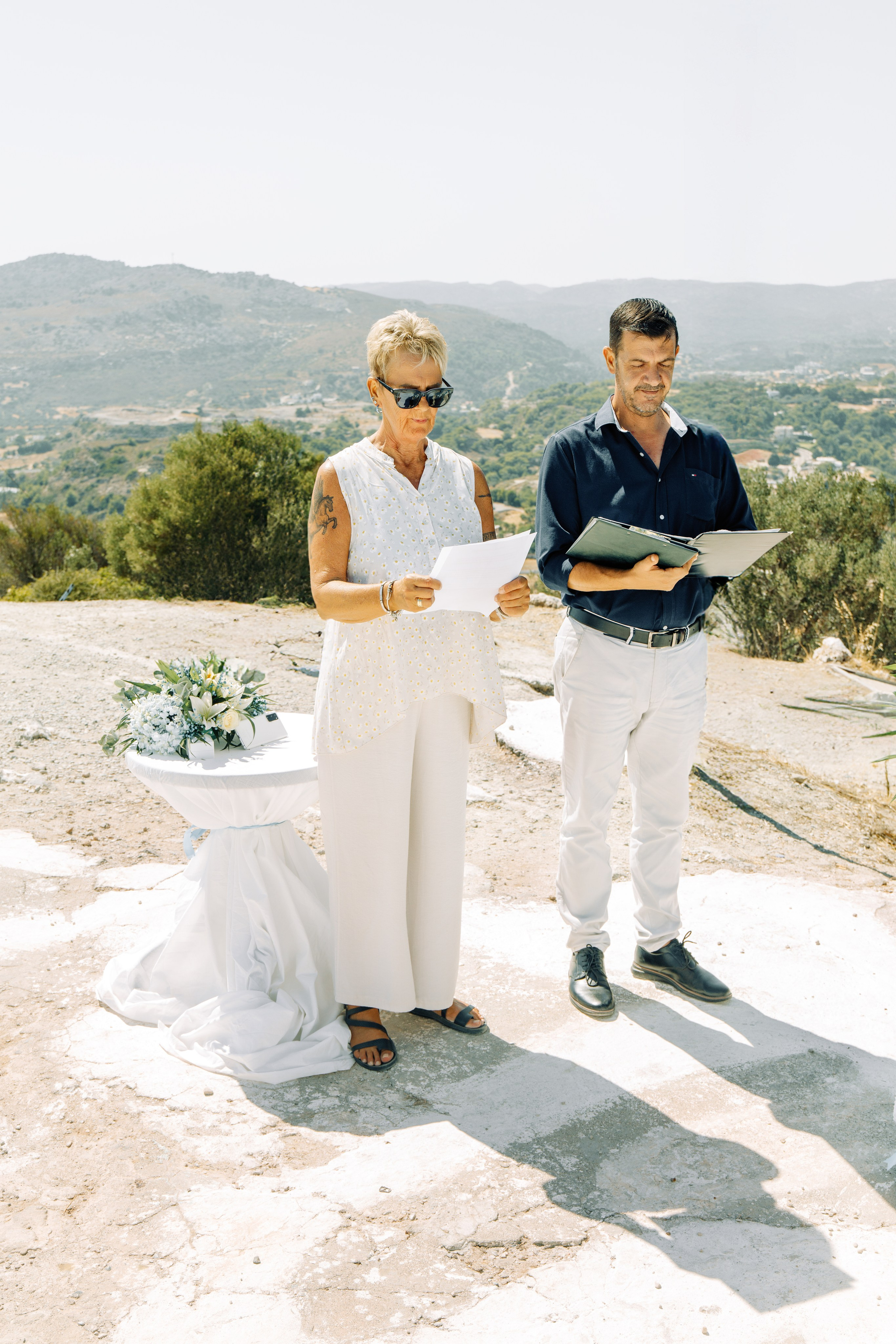 Ricardo and Justin. Renate Woeste | Wedding planner in Rhodes. Creating dream weddings by the sea. Let’s make your special day unforgettable