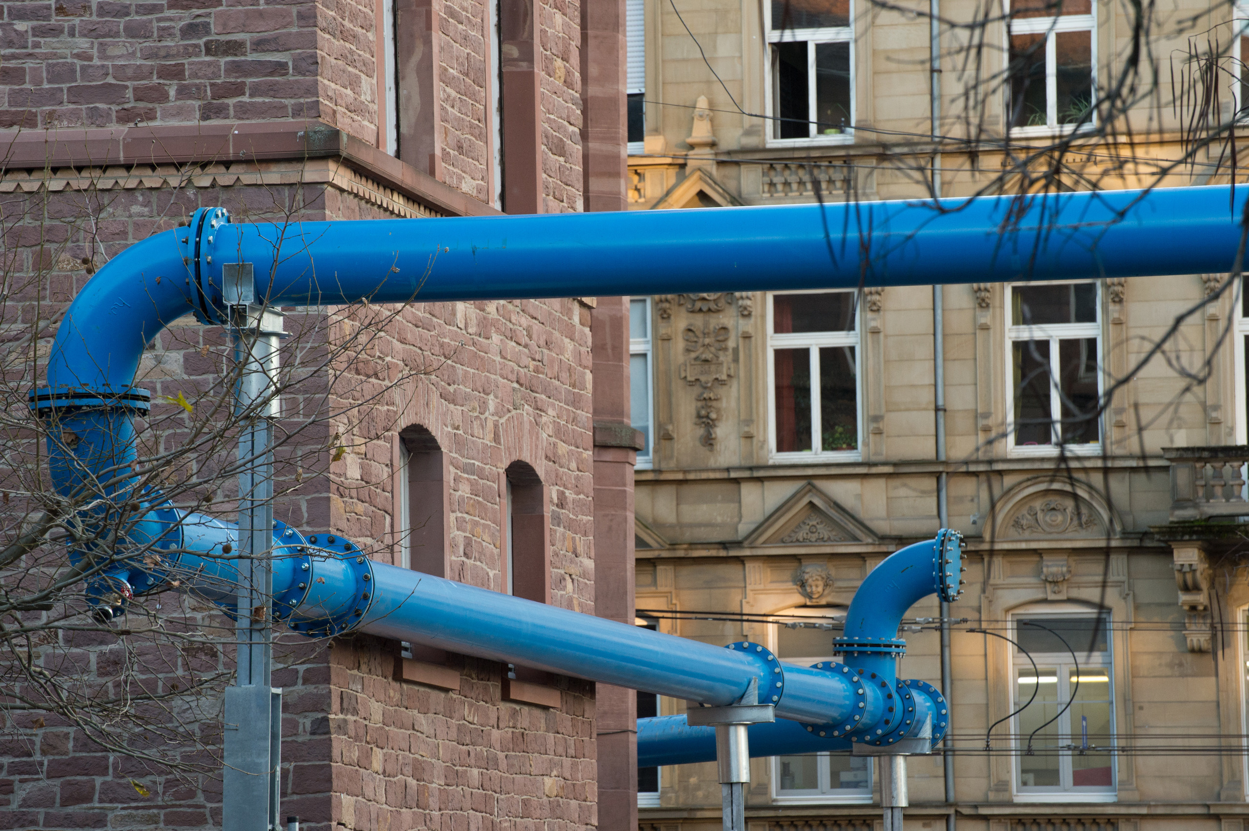 Синяя труба в Карлсруэ. Фотограф в Германии — Мария Чистякова
