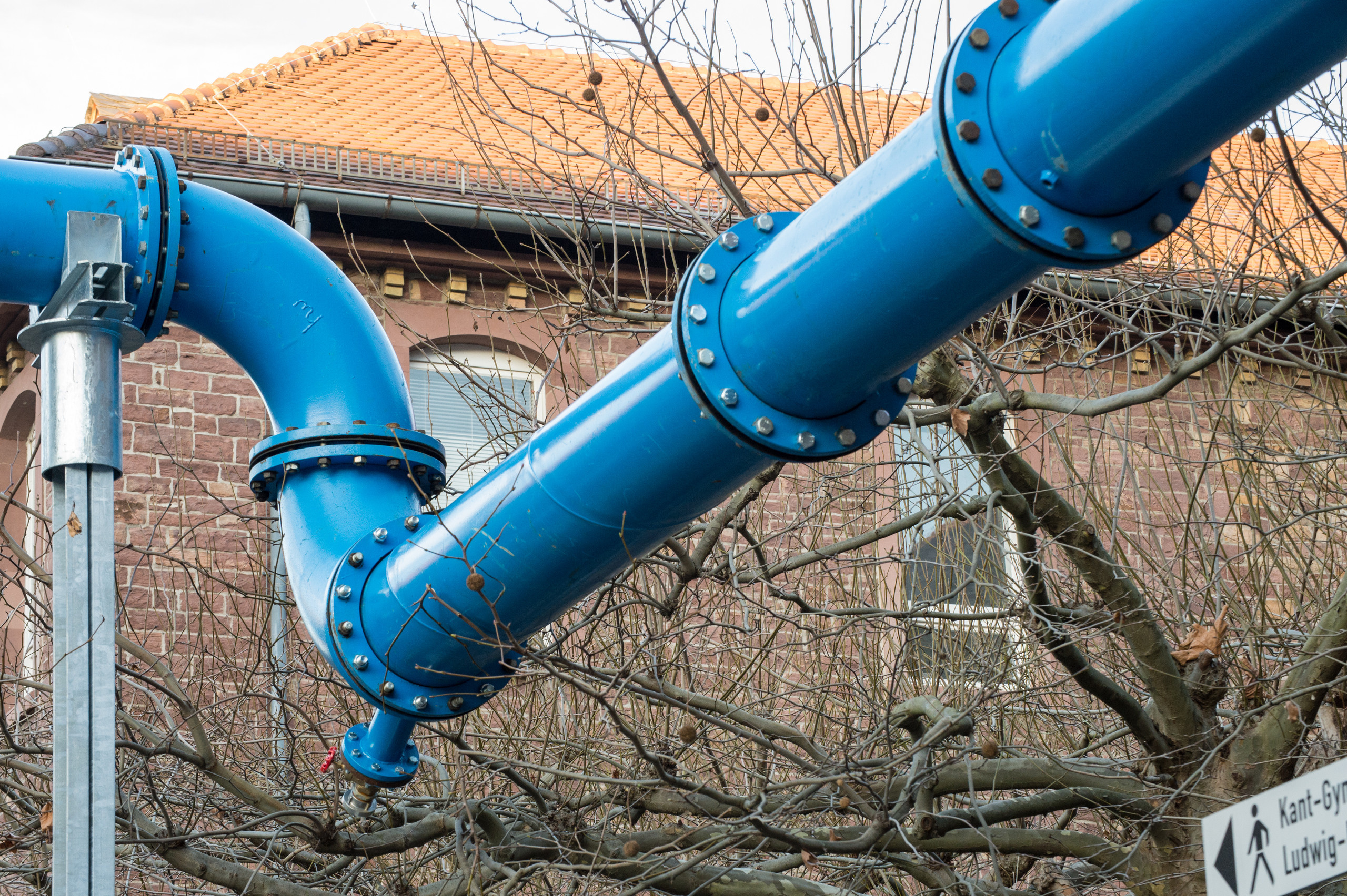 Синяя труба в Карлсруэ. Фотограф в Германии — Мария Чистякова