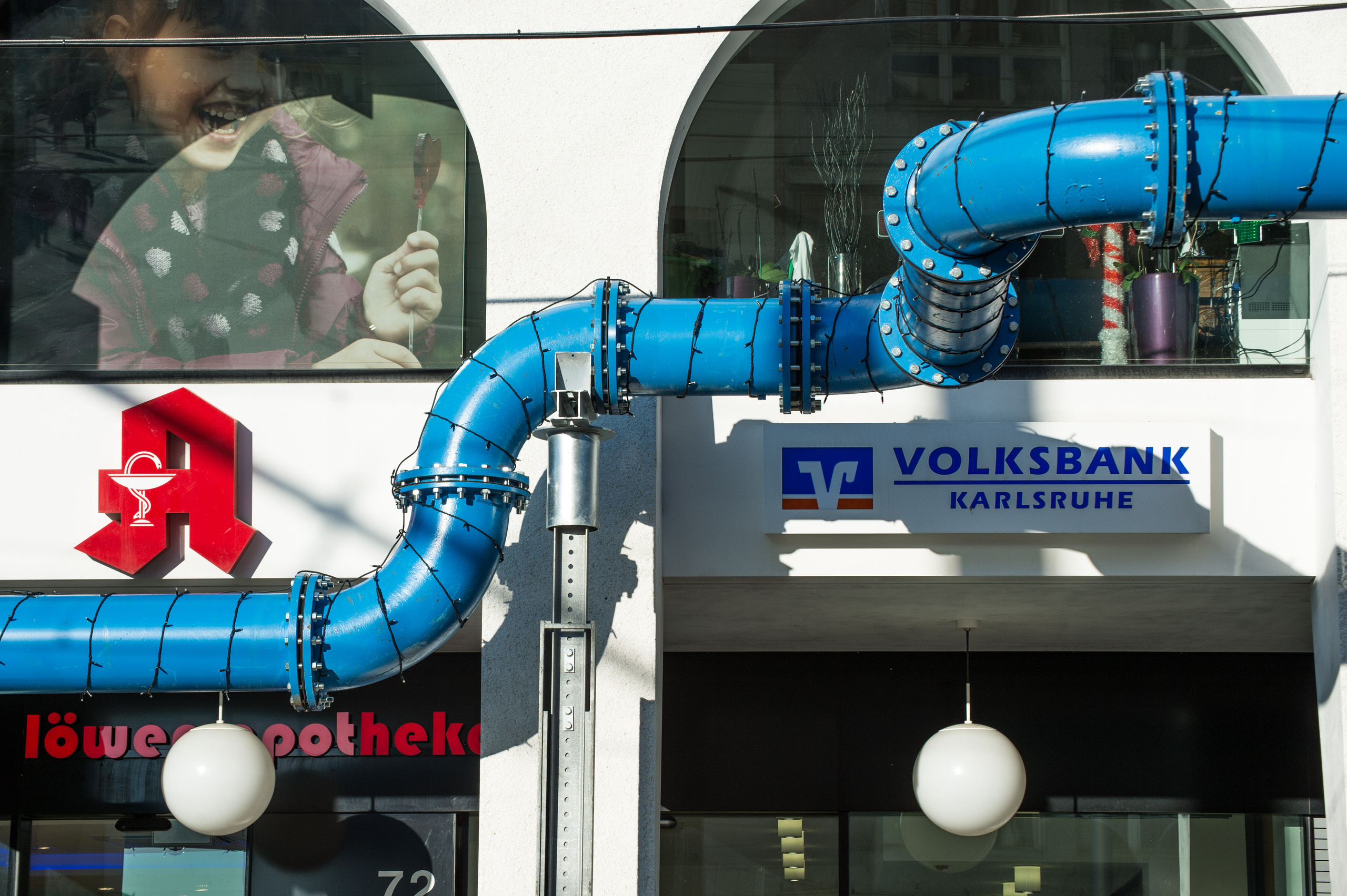 Синяя труба в Карлсруэ. Фотограф в Германии — Мария Чистякова