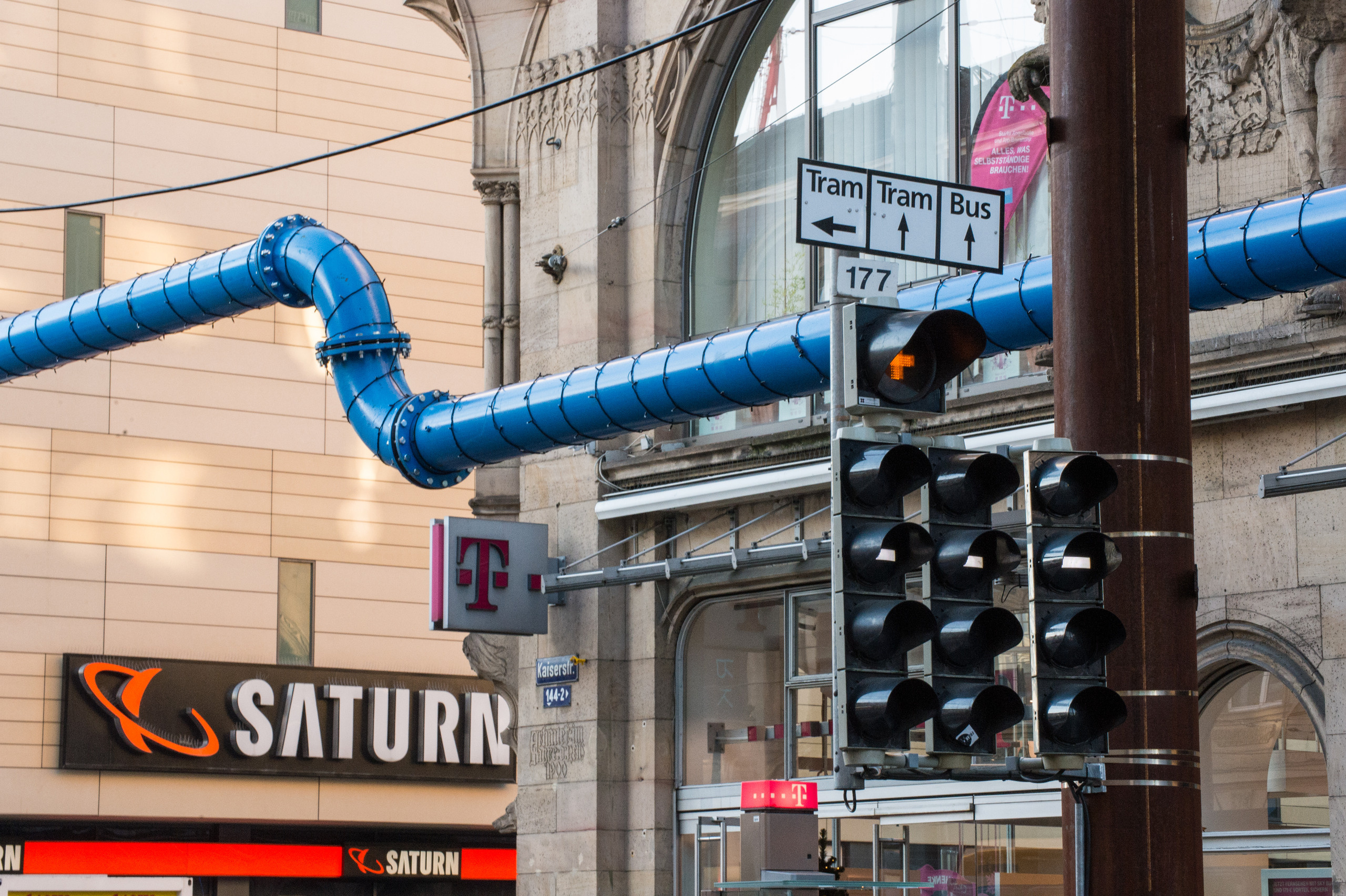 Синяя труба в Карлсруэ. Фотограф в Германии — Мария Чистякова